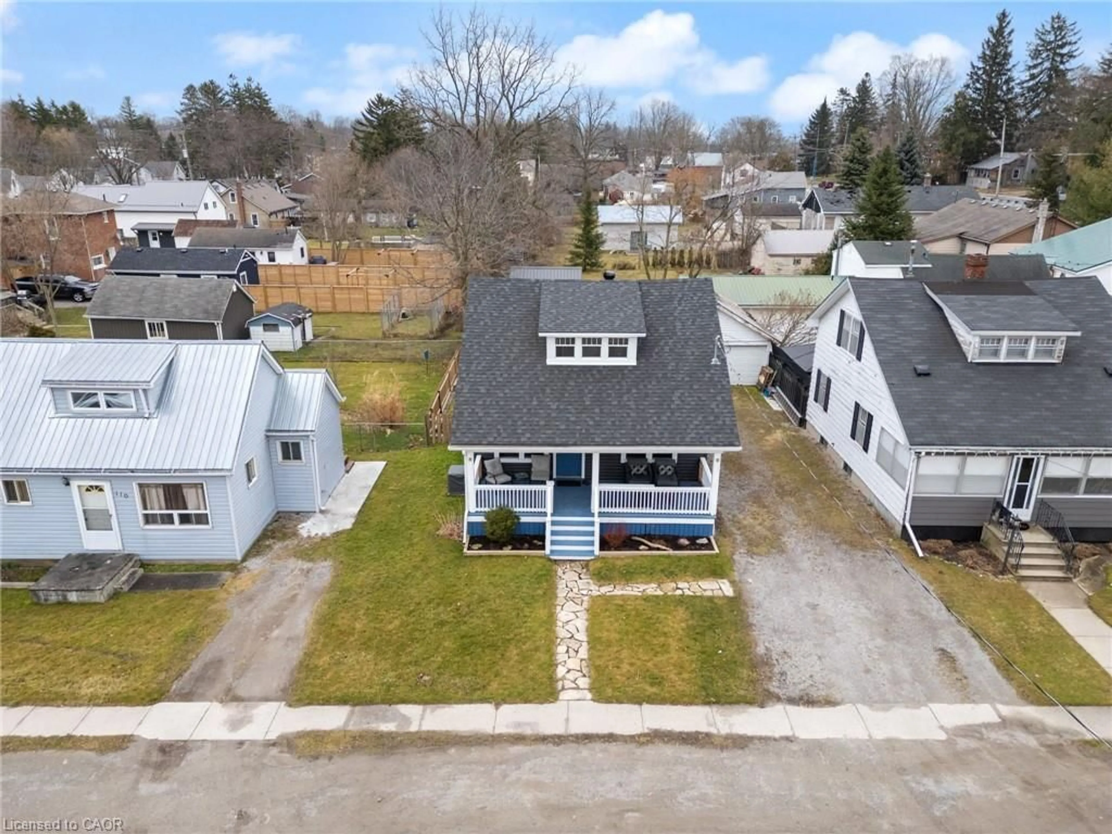 A pic from outside/outdoor area/front of a property/back of a property/a pic from drone, street for 108 Nelson St, Port Dover Ontario N0A 1N0
