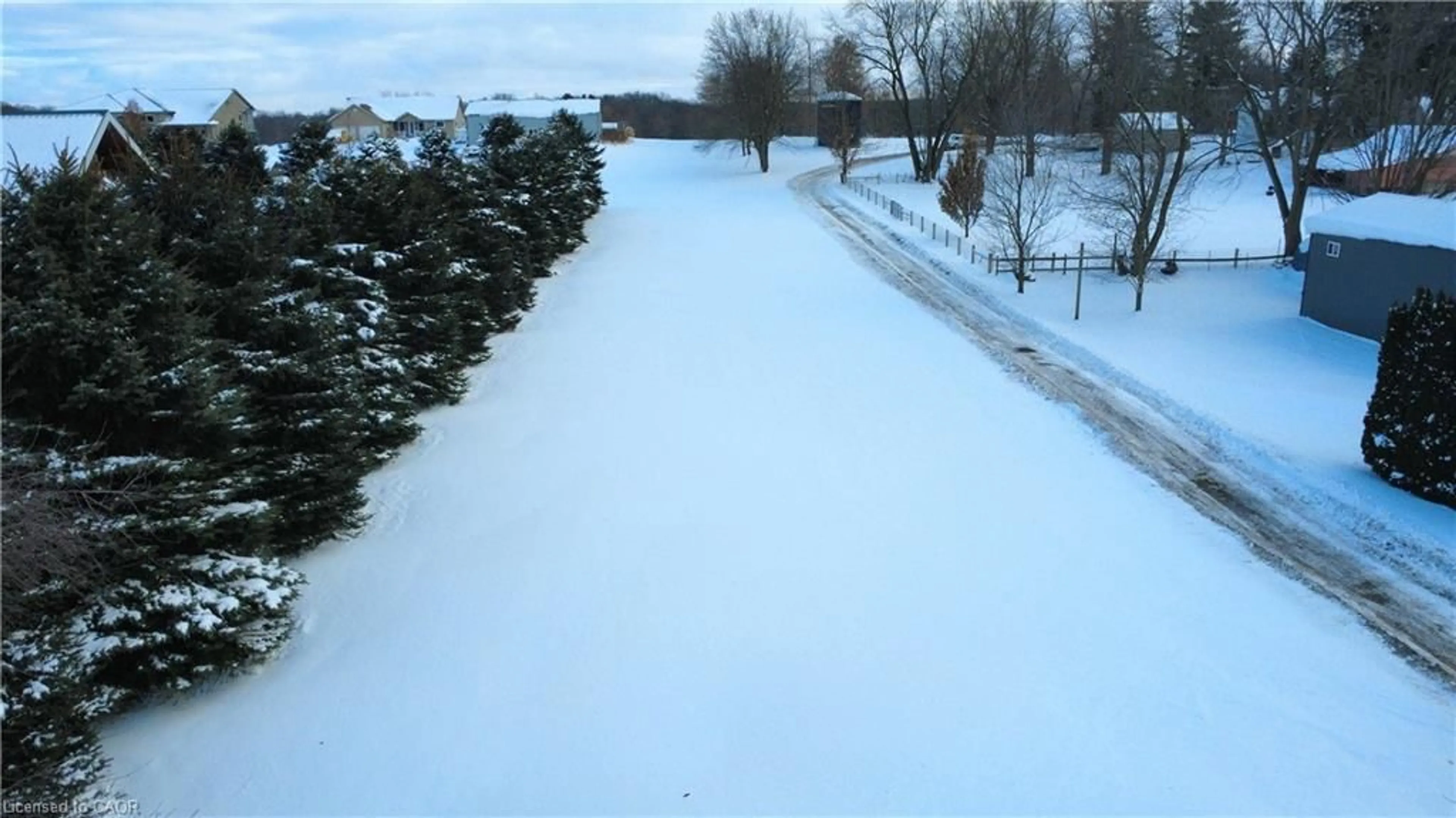 A pic from outside/outdoor area/front of a property/back of a property/a pic from drone, street for 923280 Road 92, Lakeside Ontario N0M 2G0