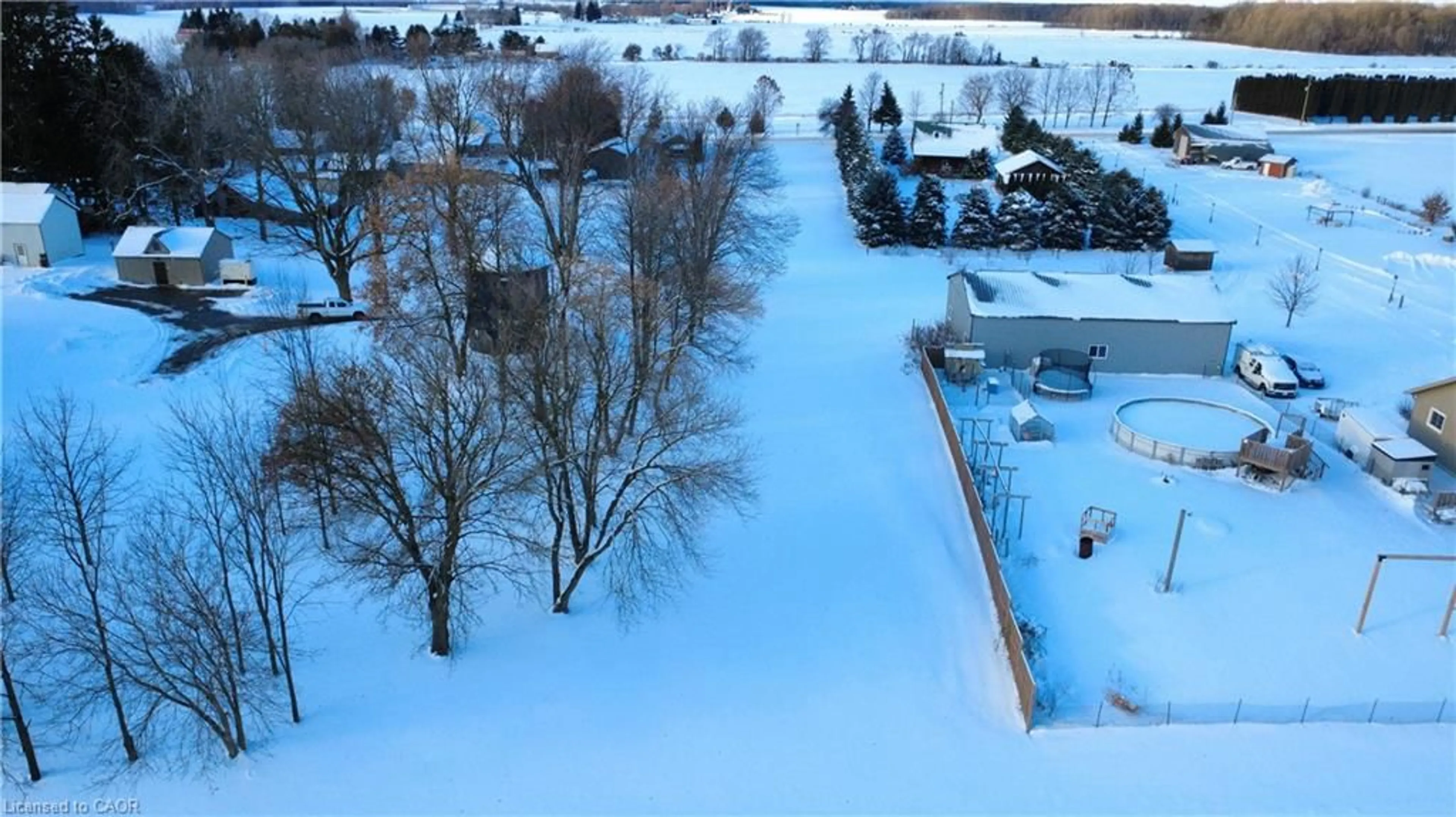 A pic from outside/outdoor area/front of a property/back of a property/a pic from drone, unknown for 923280 Road 92, Lakeside Ontario N0M 2G0