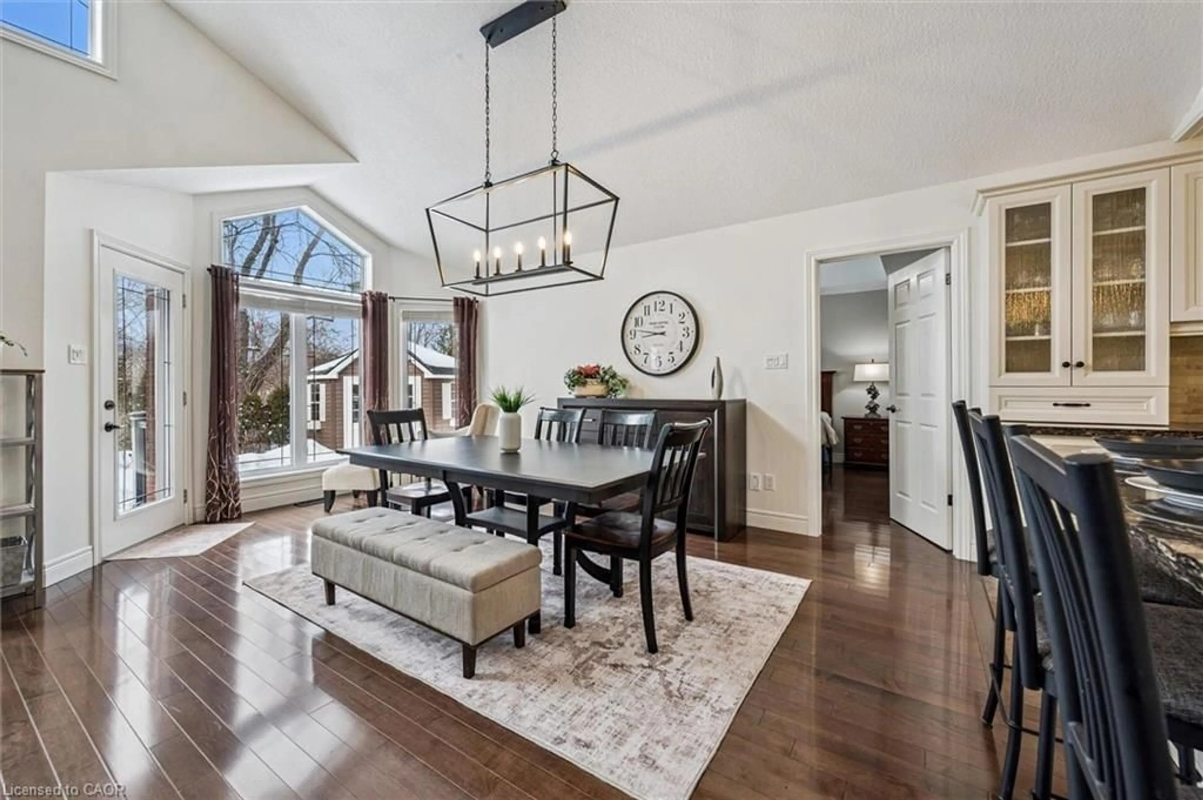 Dining room, wood/laminate floor for 152 Spencer Dr, Elora Ontario N0B 1S0