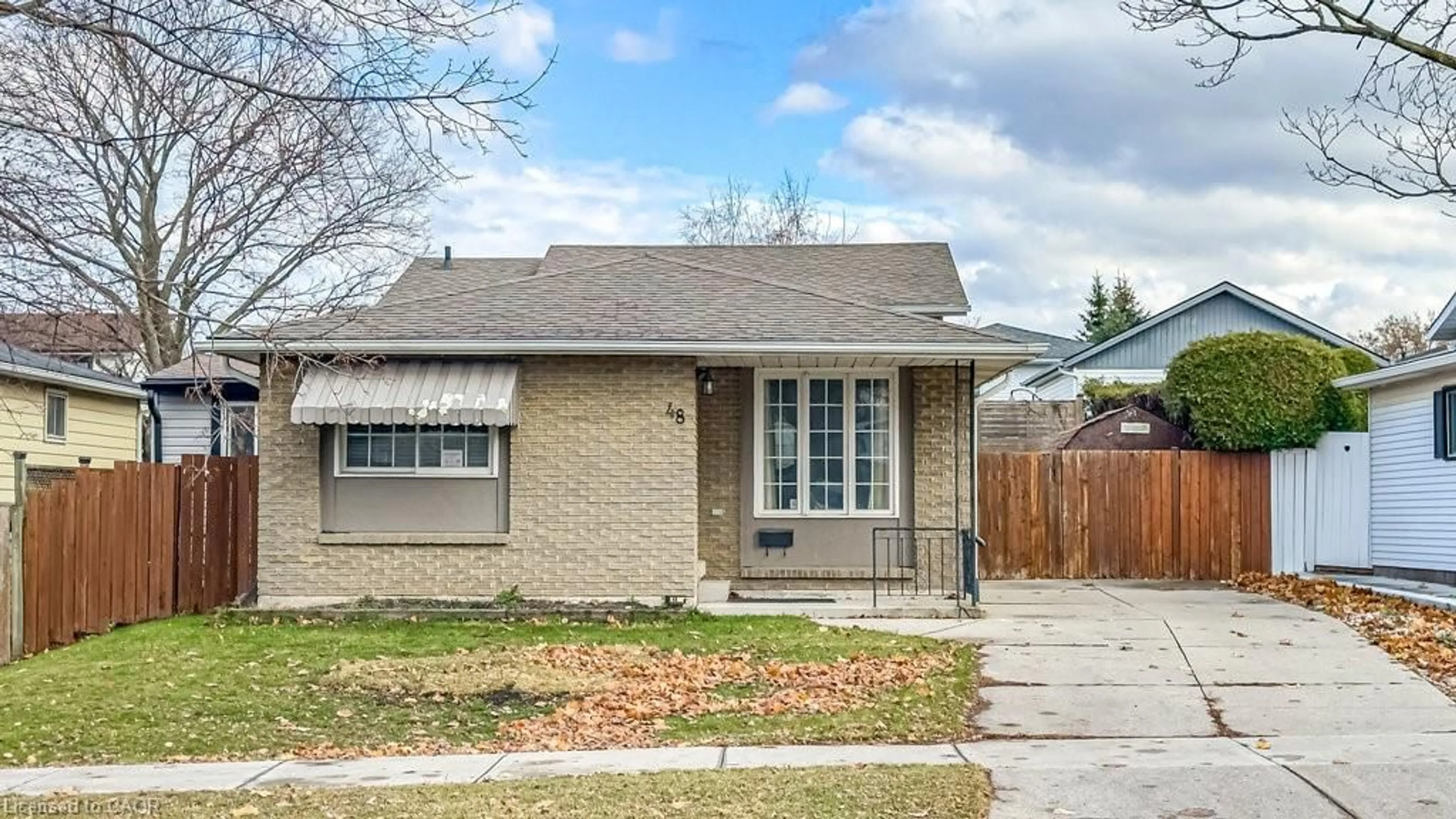 Home with brick exterior material, street for 48 Arbutus Cres, Stoney Creek Ontario L8J 1M8