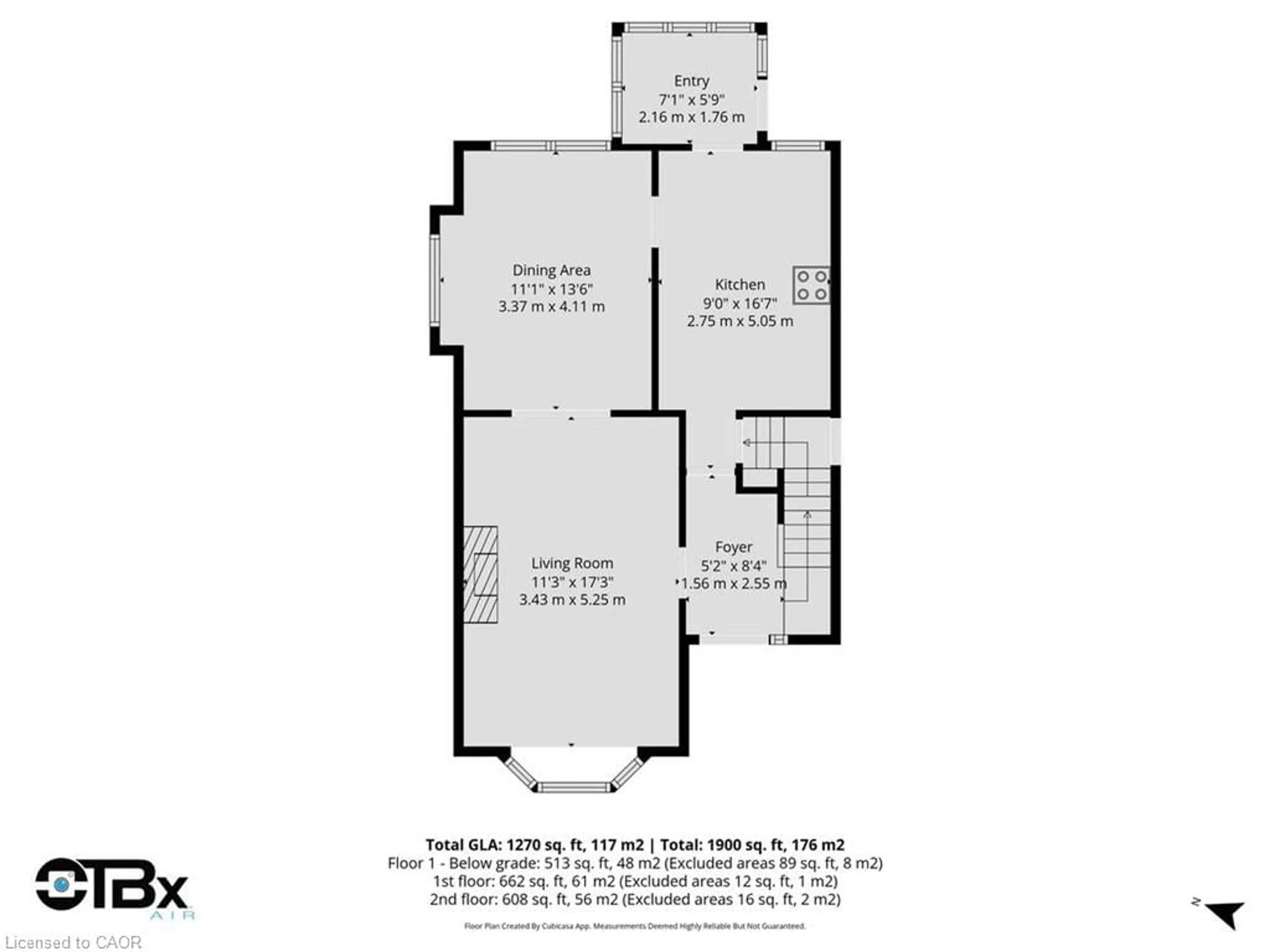 Floor plan for 202 London St, Hamilton Ontario L8K 2G9