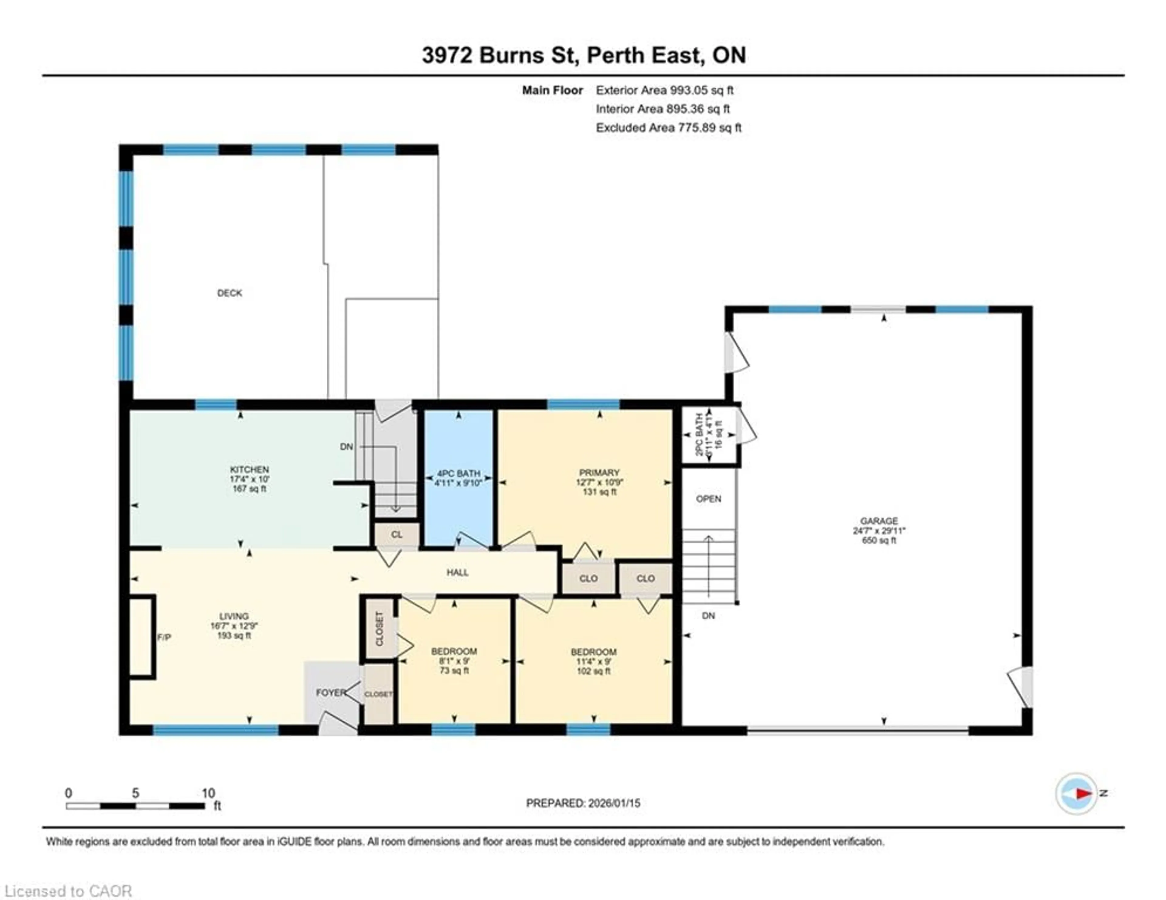 Floor plan for 3972 Burns St, Shakespeare Ontario N0B 2P0