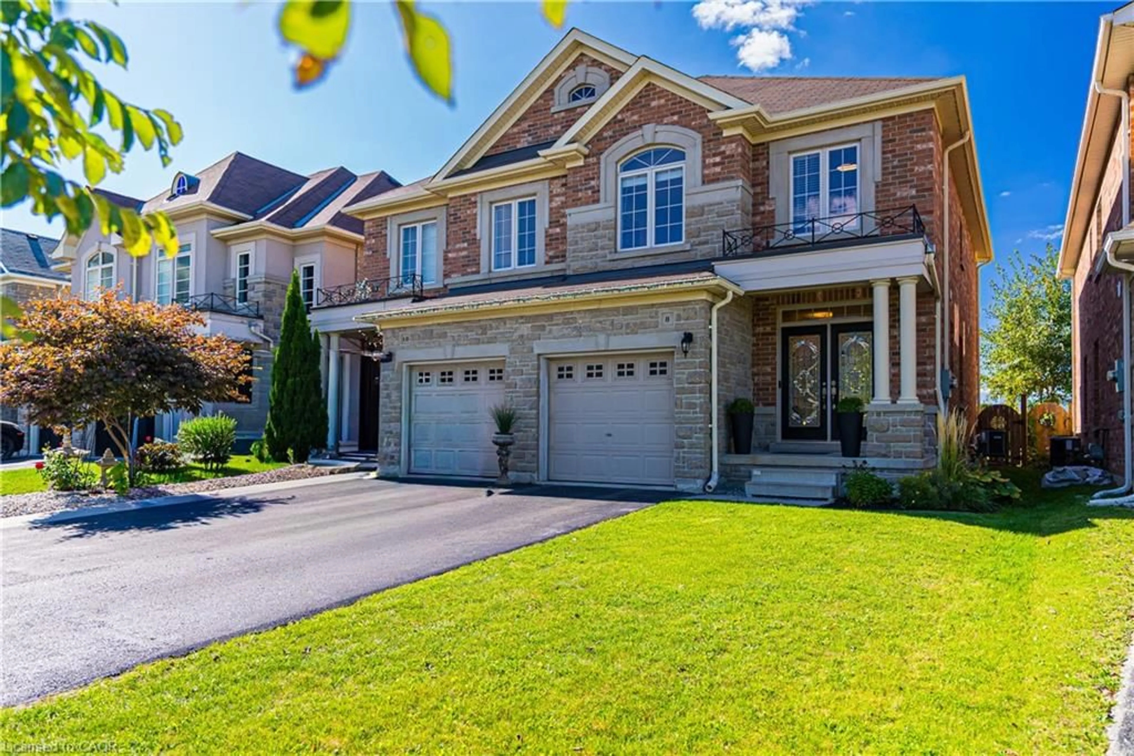 Home with brick exterior material, street for 8 Summerberry Way, Hamilton Ontario L9B 0G2