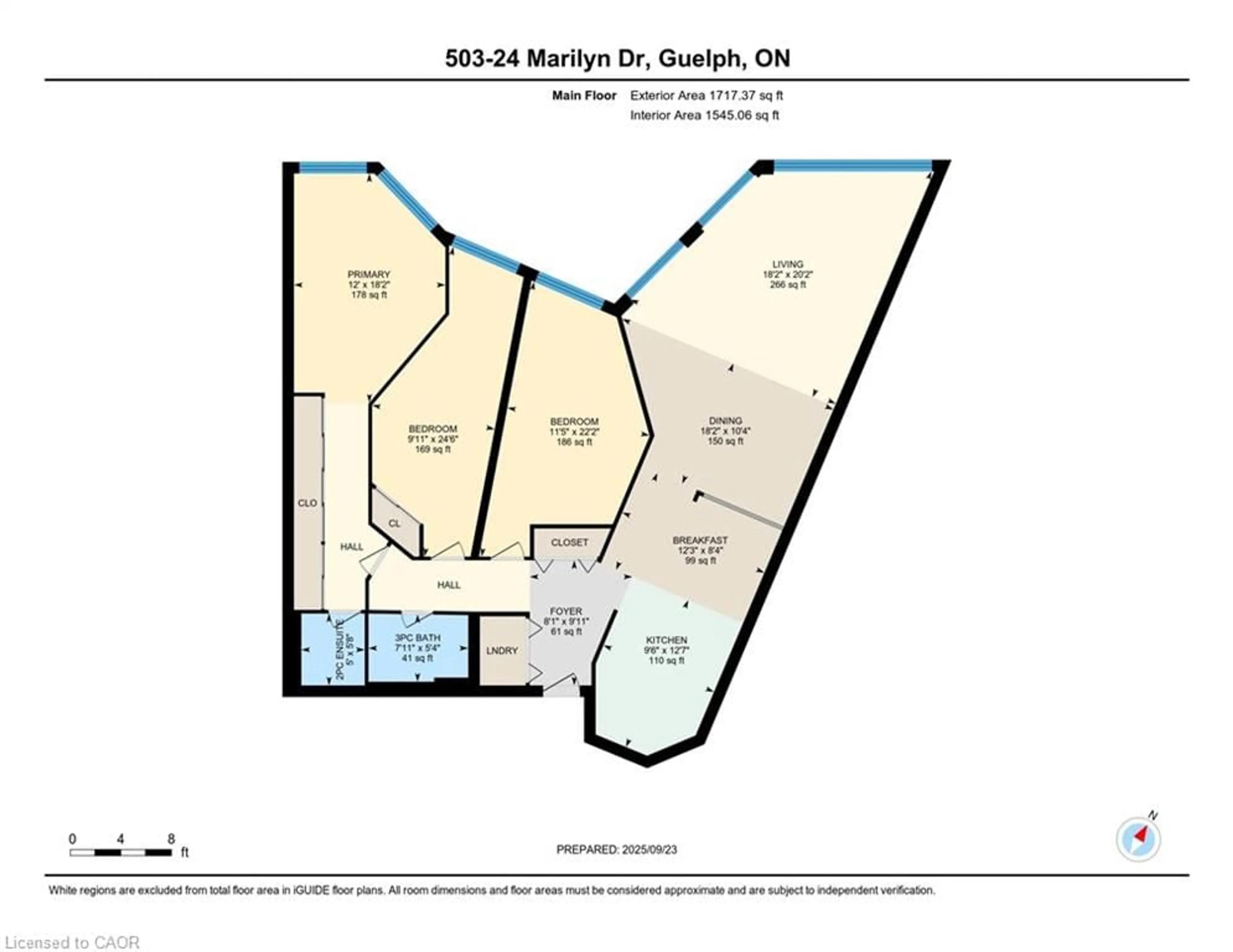 Floor plan for 24 Marilyn Dr #503, Guelph Ontario N1H 8E9