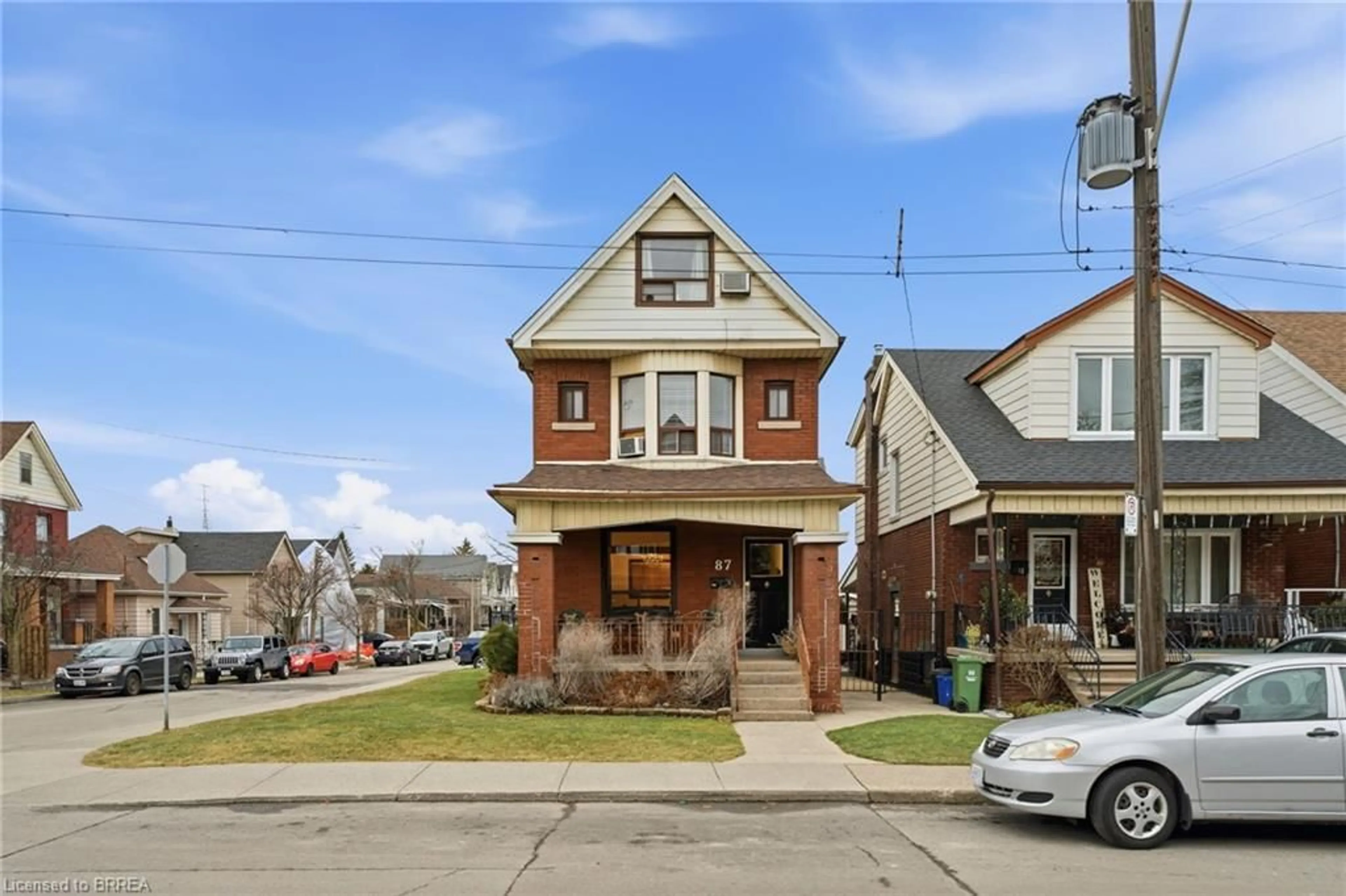 Home with brick exterior material, street for 87 Barnesdale Ave, Hamilton Ontario L8L 6S4