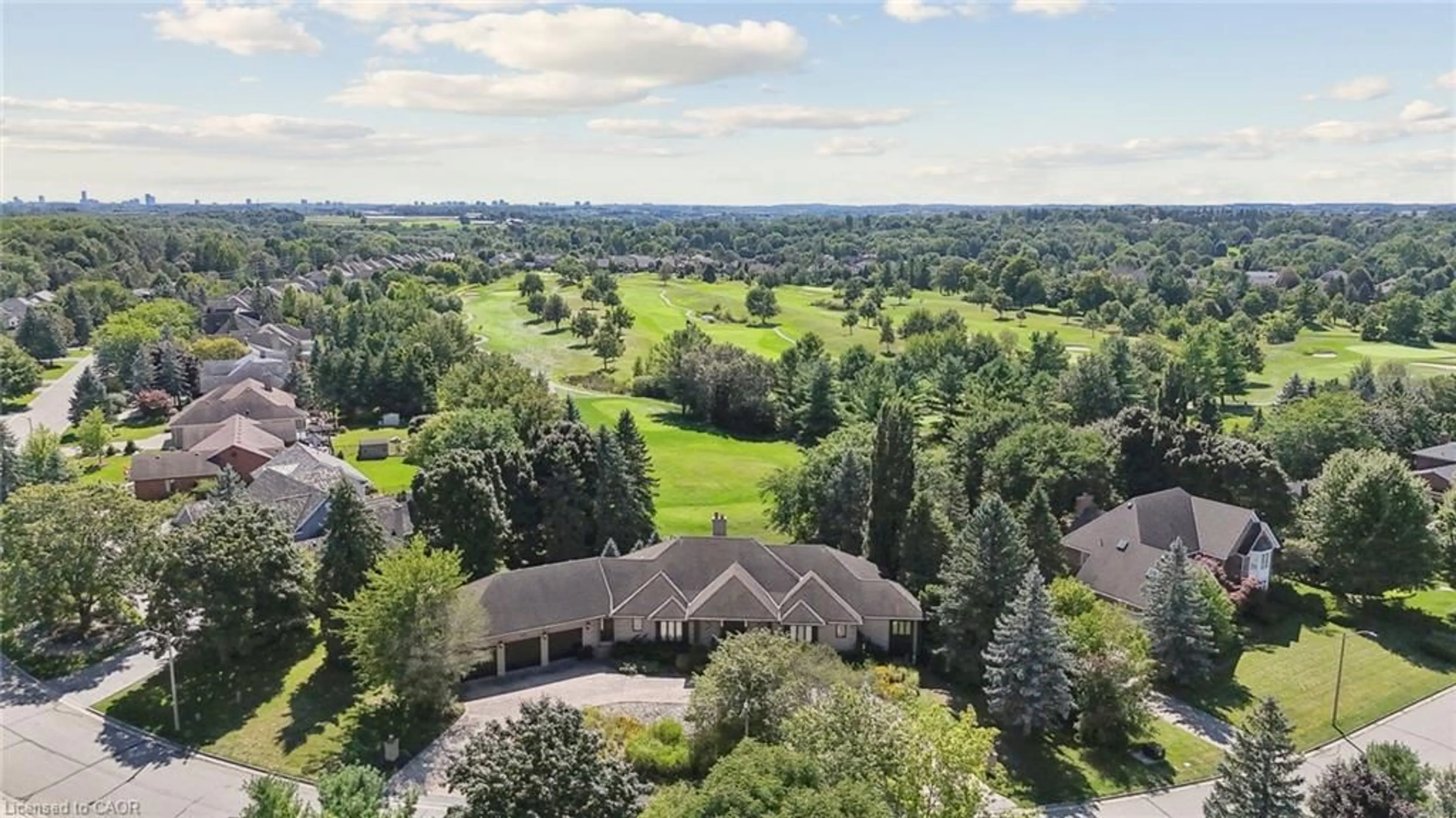 A pic from outside/outdoor area/front of a property/back of a property/a pic from drone, forest/trees view for 231 Golf Course Rd, Conestogo Ontario N0B 1N0