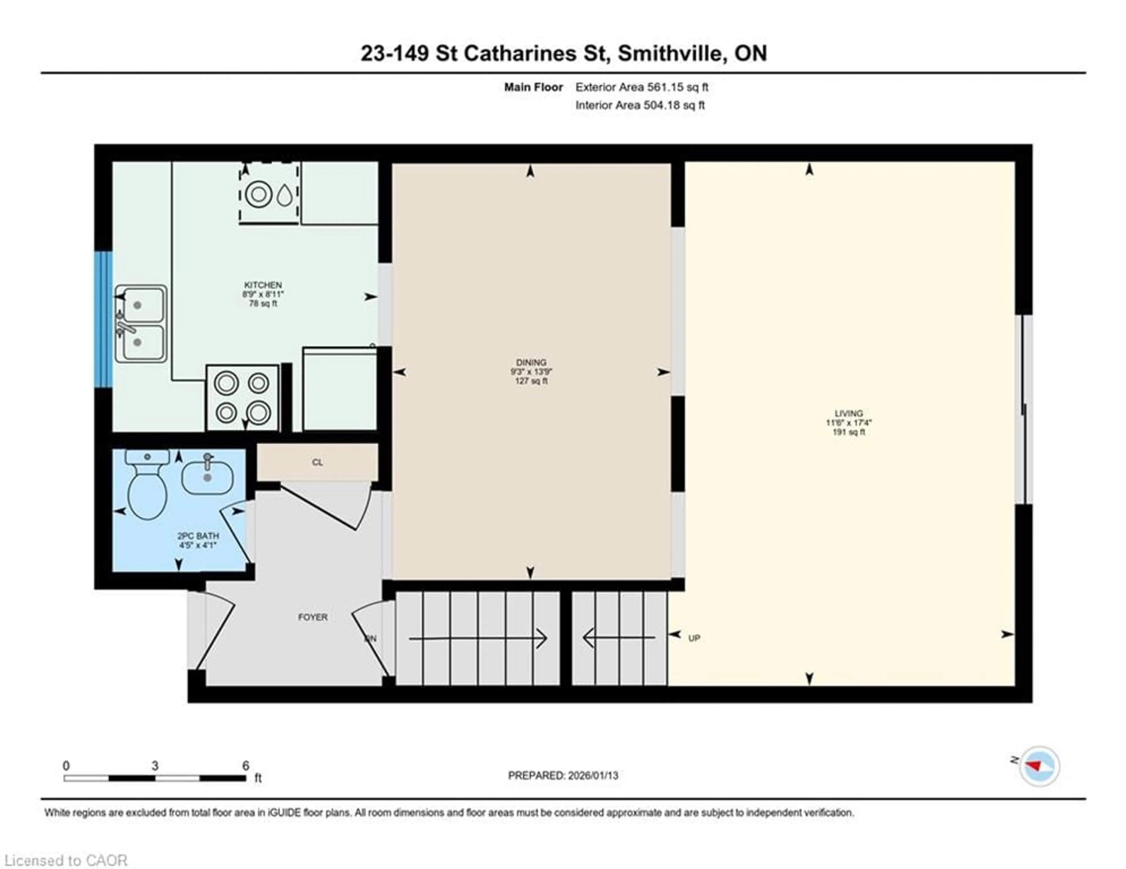 Floor plan for 149 St Catharines St #23, Smithville Ontario L0R 2A0
