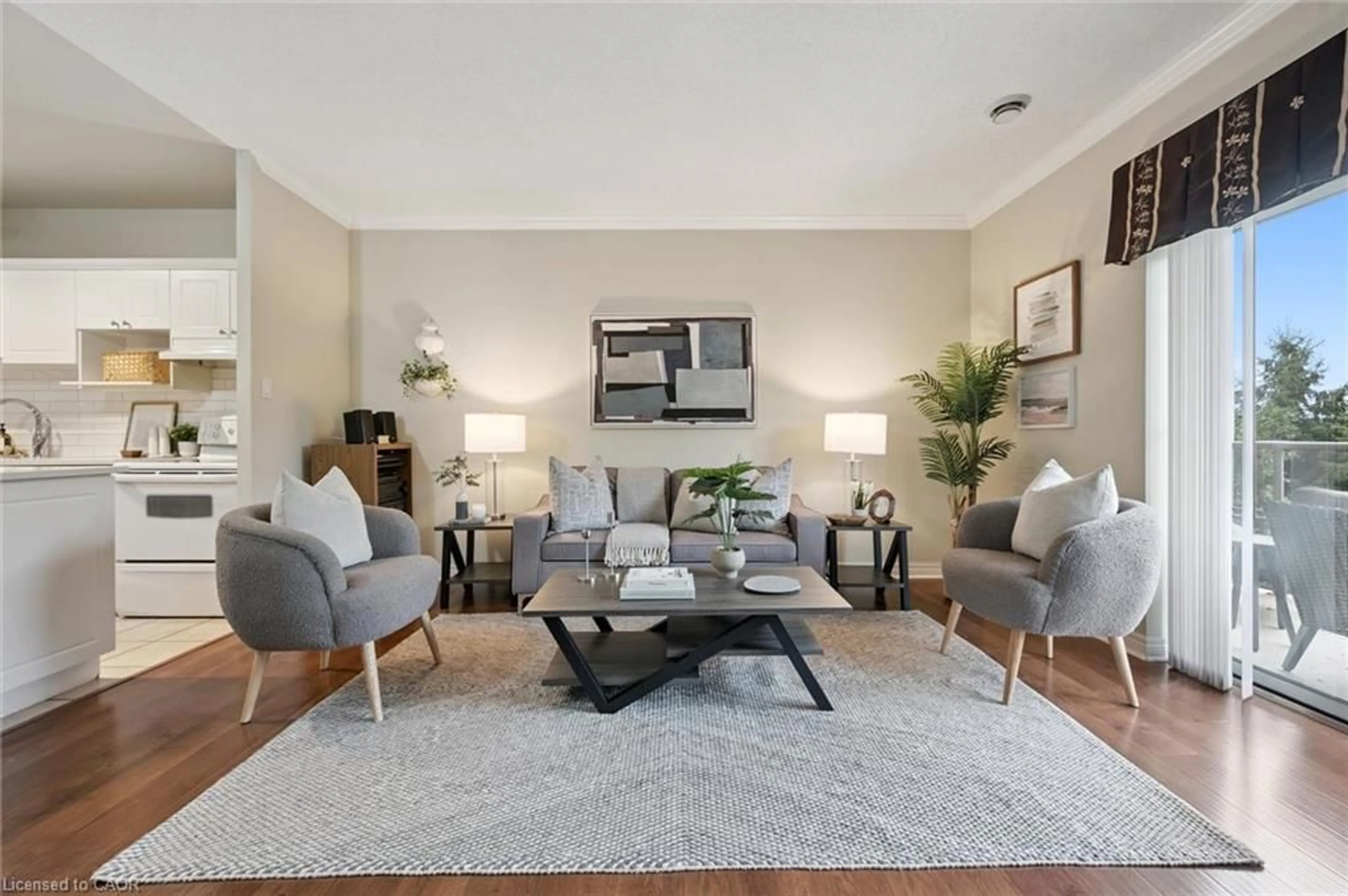 Living room with furniture, unknown for 60 Wyndham St #206, Guelph Ontario N1E 7H7