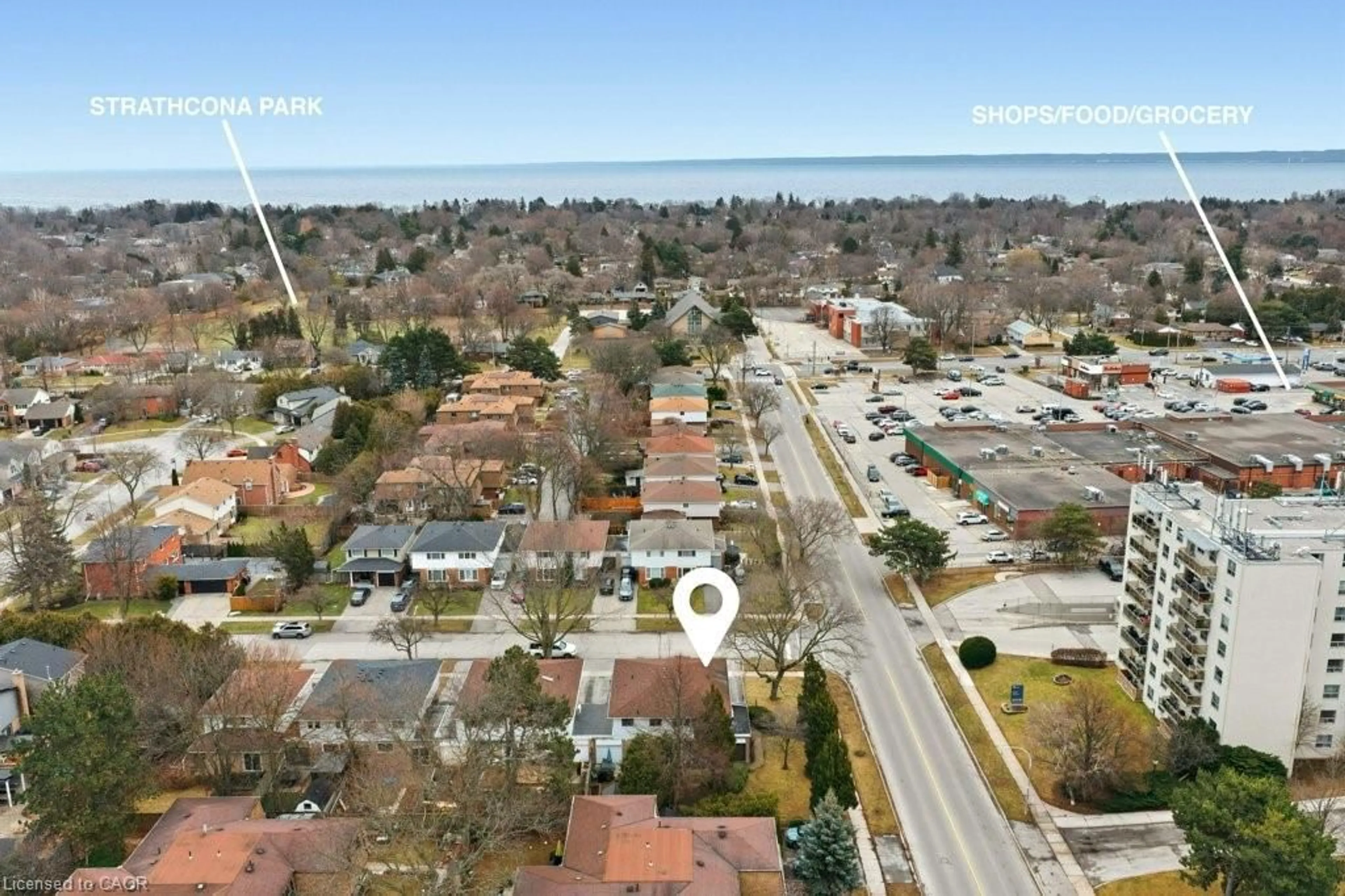 A pic from outside/outdoor area/front of a property/back of a property/a pic from drone, street for 4075 Stephanie St, Burlington Ontario L7L 1W9