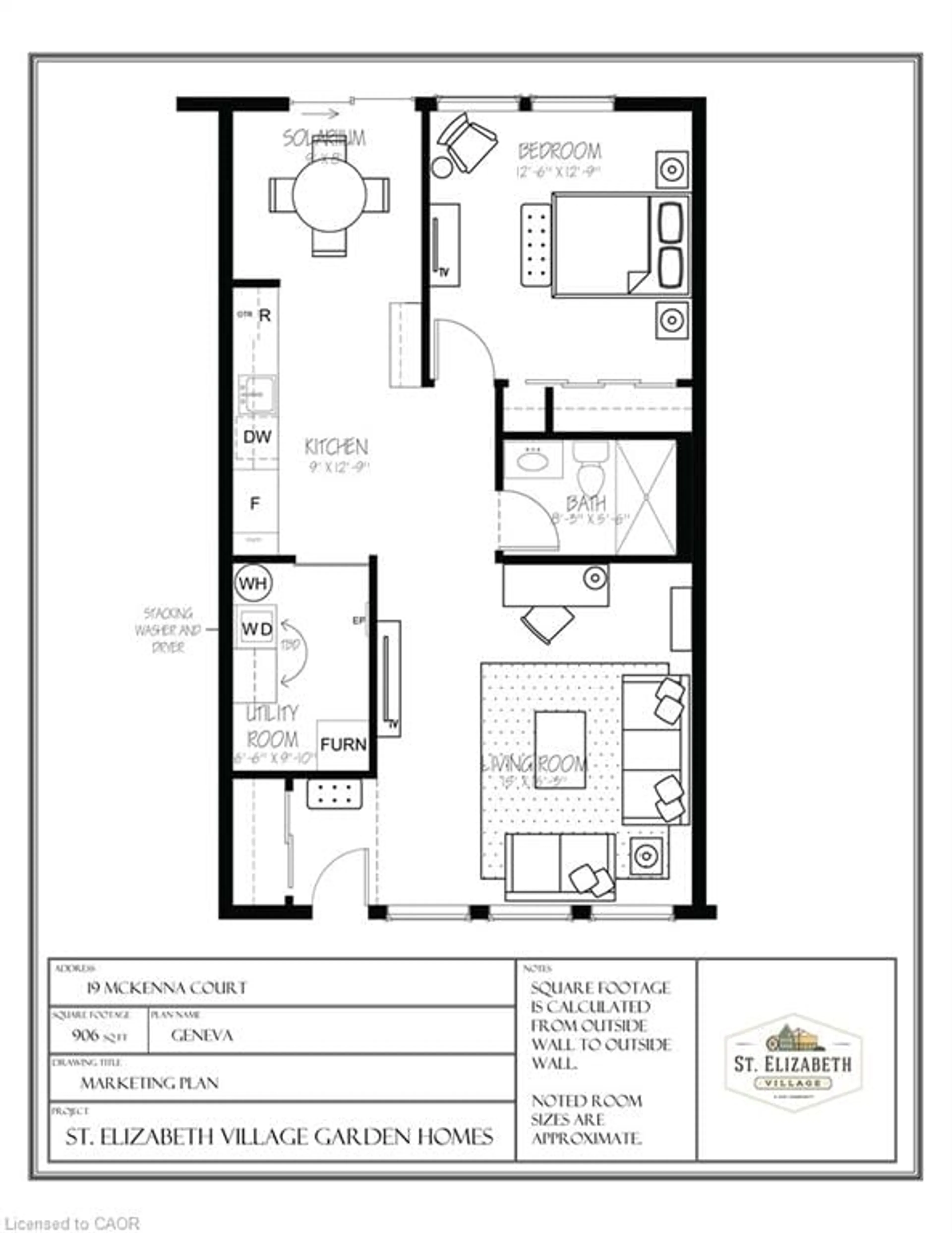 Floor plan for 19 Mckenna Crt, Hamilton Ontario L9B 1T8
