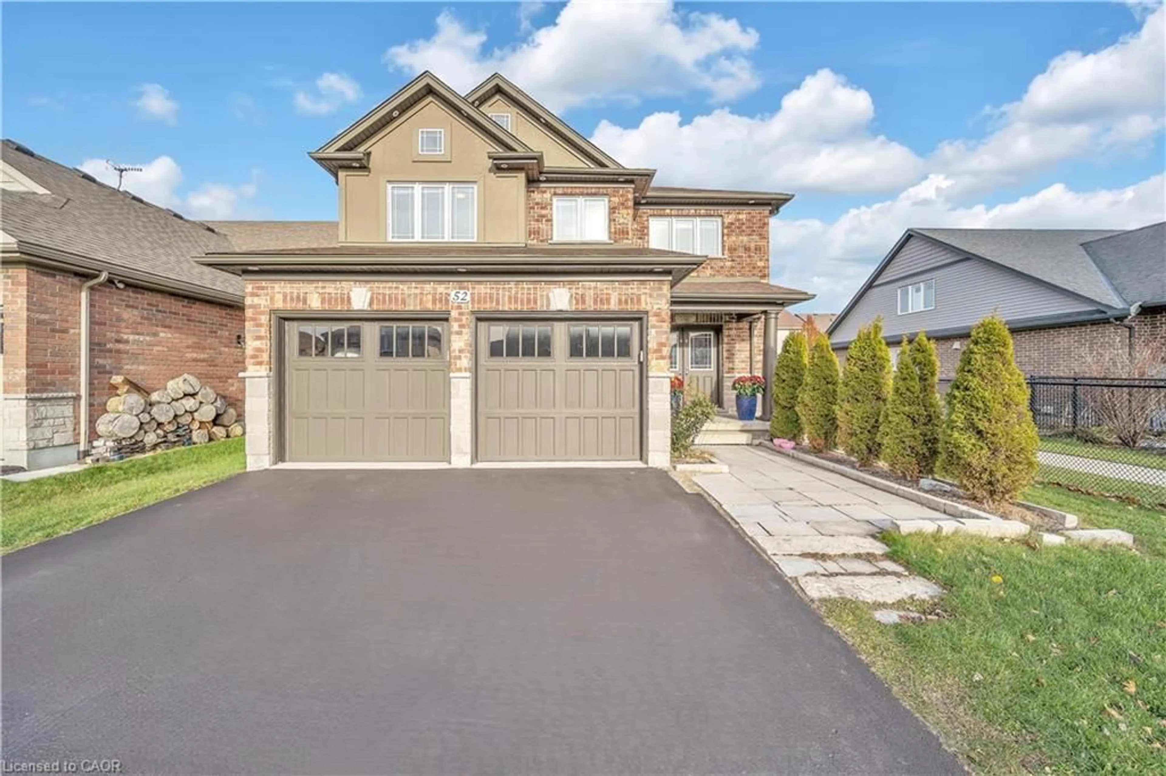 Home with brick exterior material, street for 52 Riley Cres, Fergus Ontario N1M 0C2