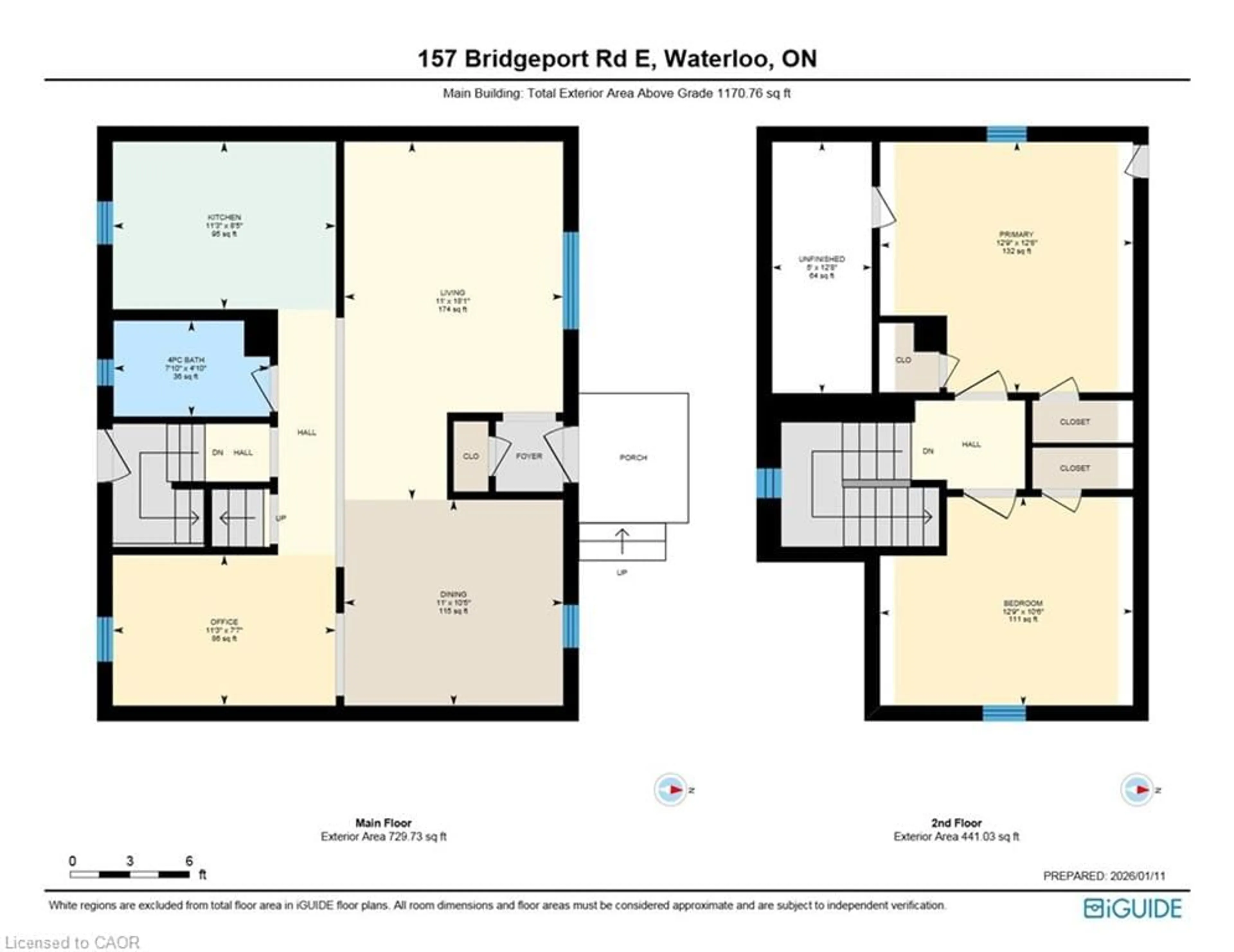 Floor plan for 157 Bridgeport Rd, Waterloo Ontario N2J 2K3