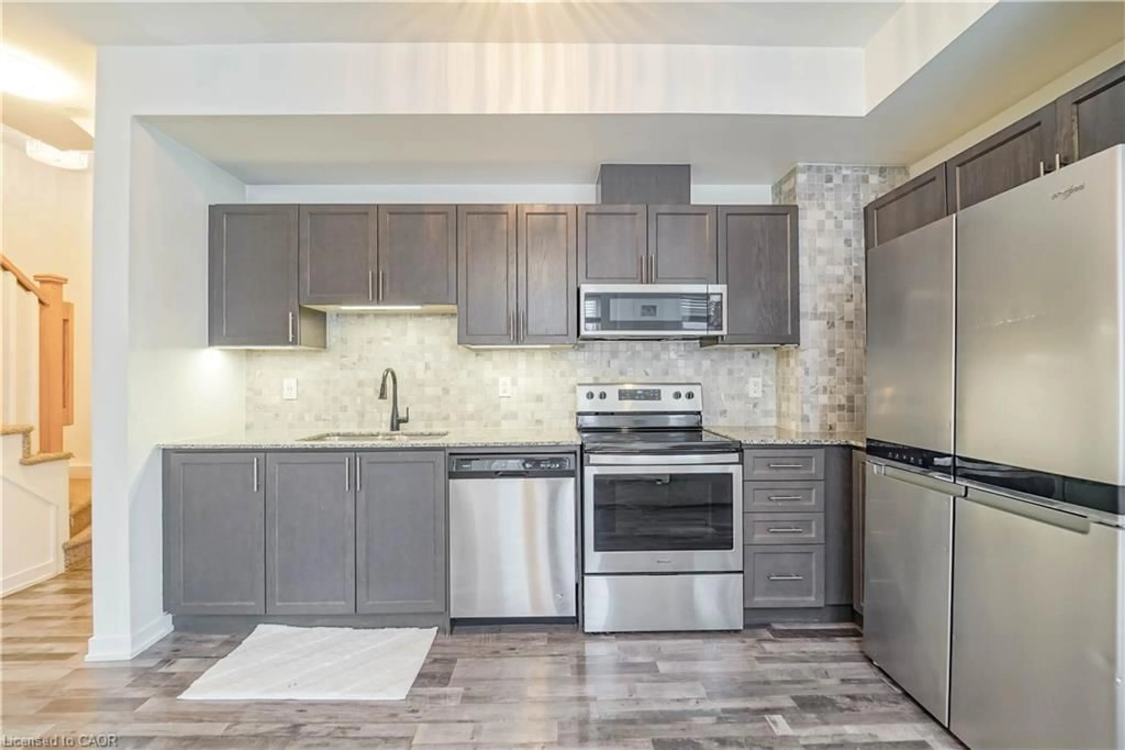 Standard kitchen, ceramic/tile floor for 1460 Whites Rd #211, Pickering Ontario L1V 0E8