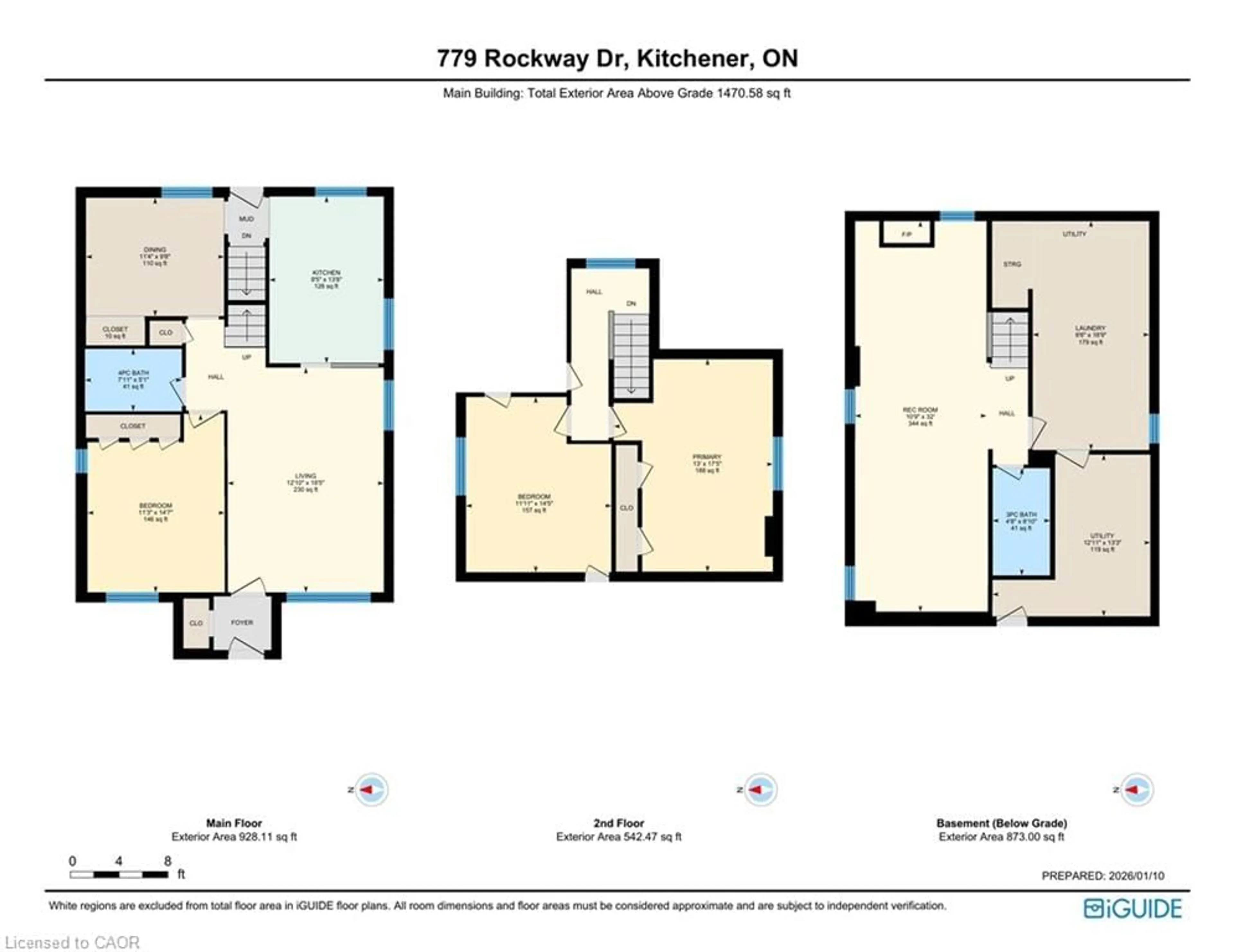 Floor plan for 779 Rockway Dr, Kitchener Ontario N2G 3B6