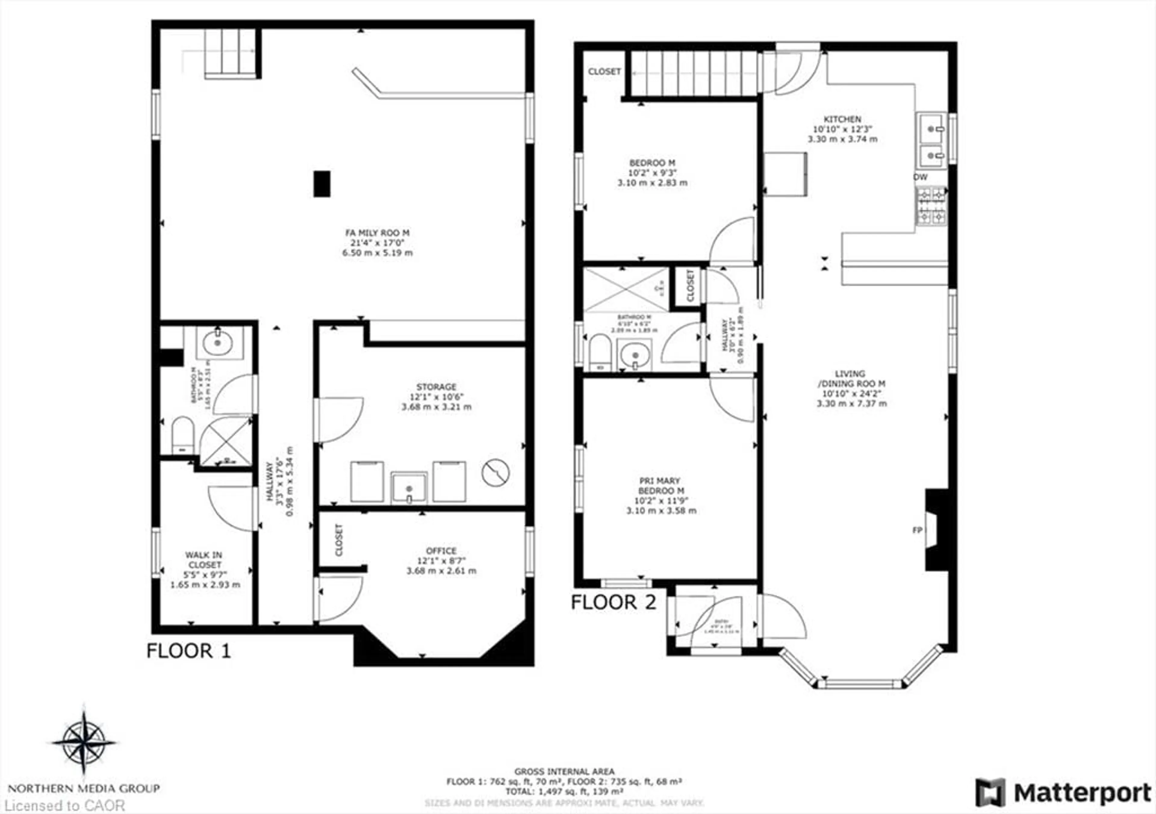 Floor plan for 97 Bell Ave, Hamilton Ontario L8K 3E2