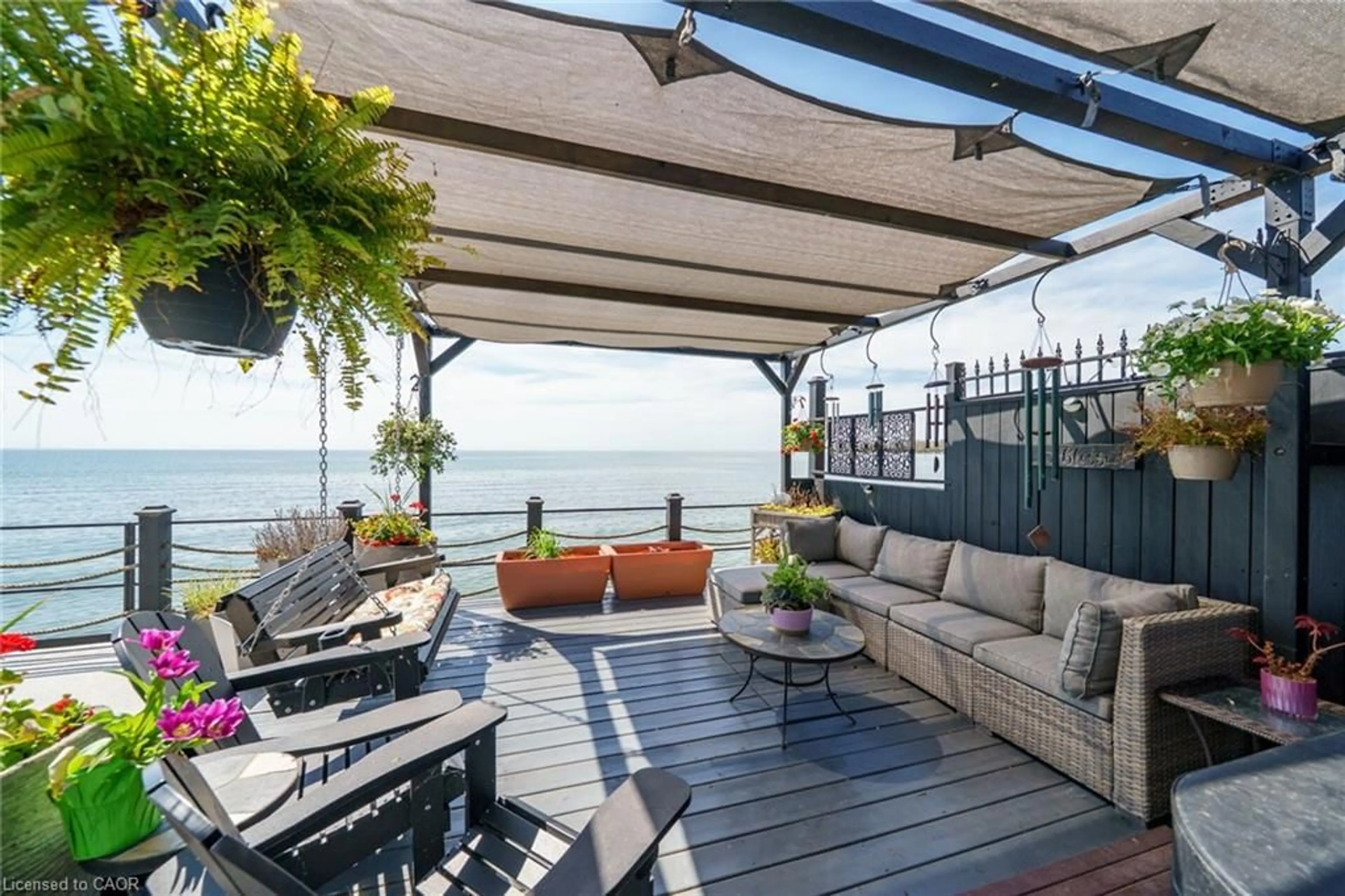 Patio, water/lake/river/ocean view for 1200 Lakeshore Rd, Selkirk Ontario N0A 1P0