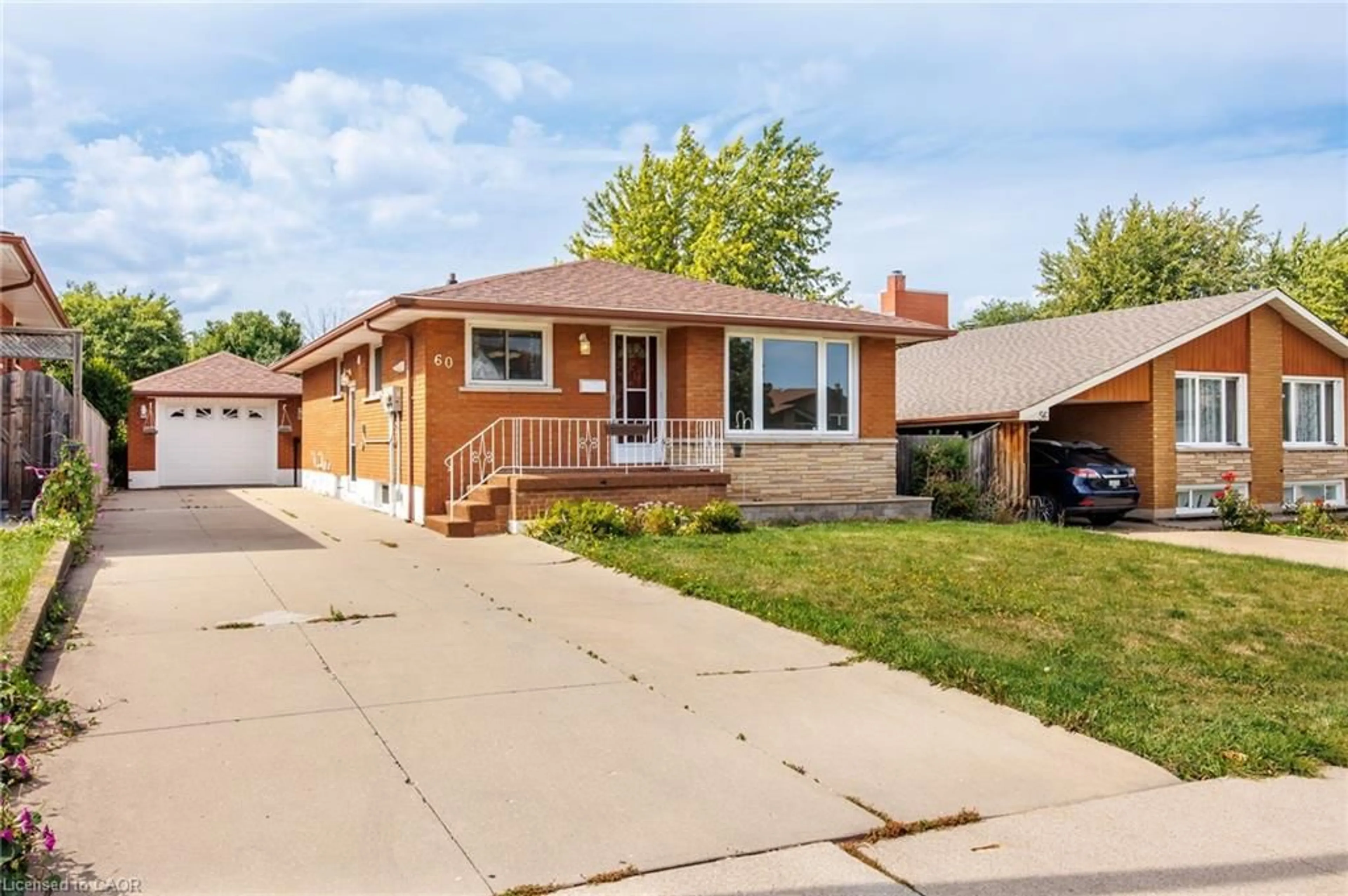 Home with brick exterior material, street for 60 Champlain Ave, Hamilton Ontario L8G 2H7