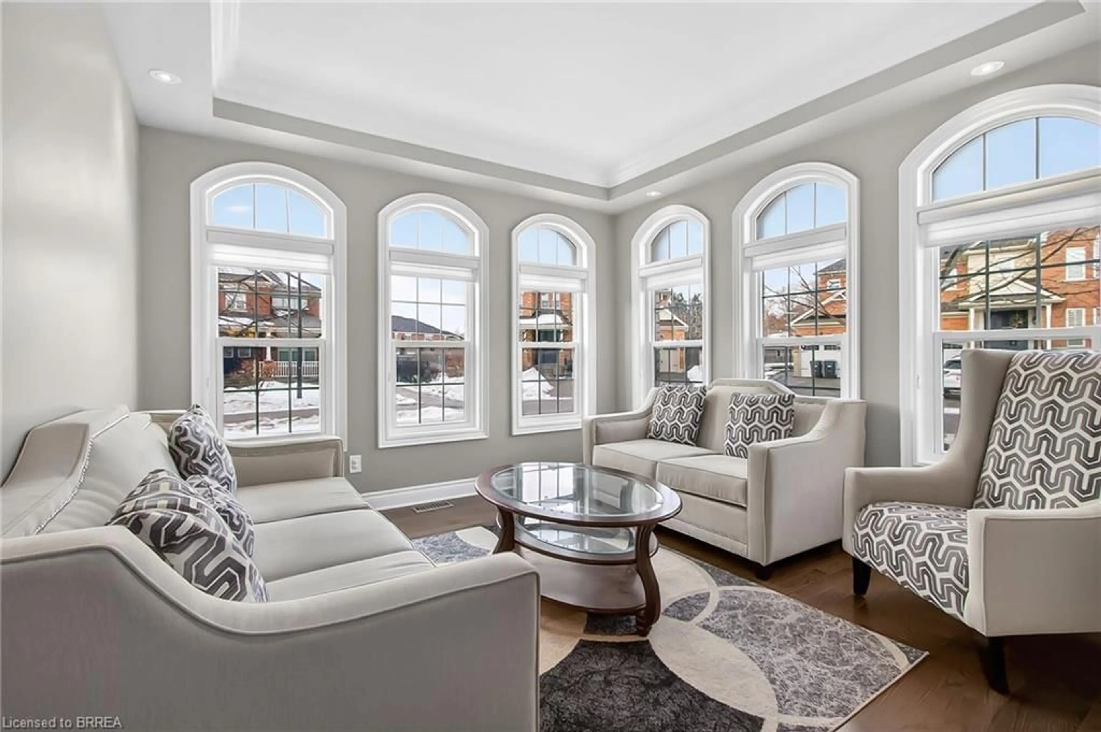 Living room with furniture, unknown for 43 Mccandless Crt, Caledon East Ontario L7C 3R6