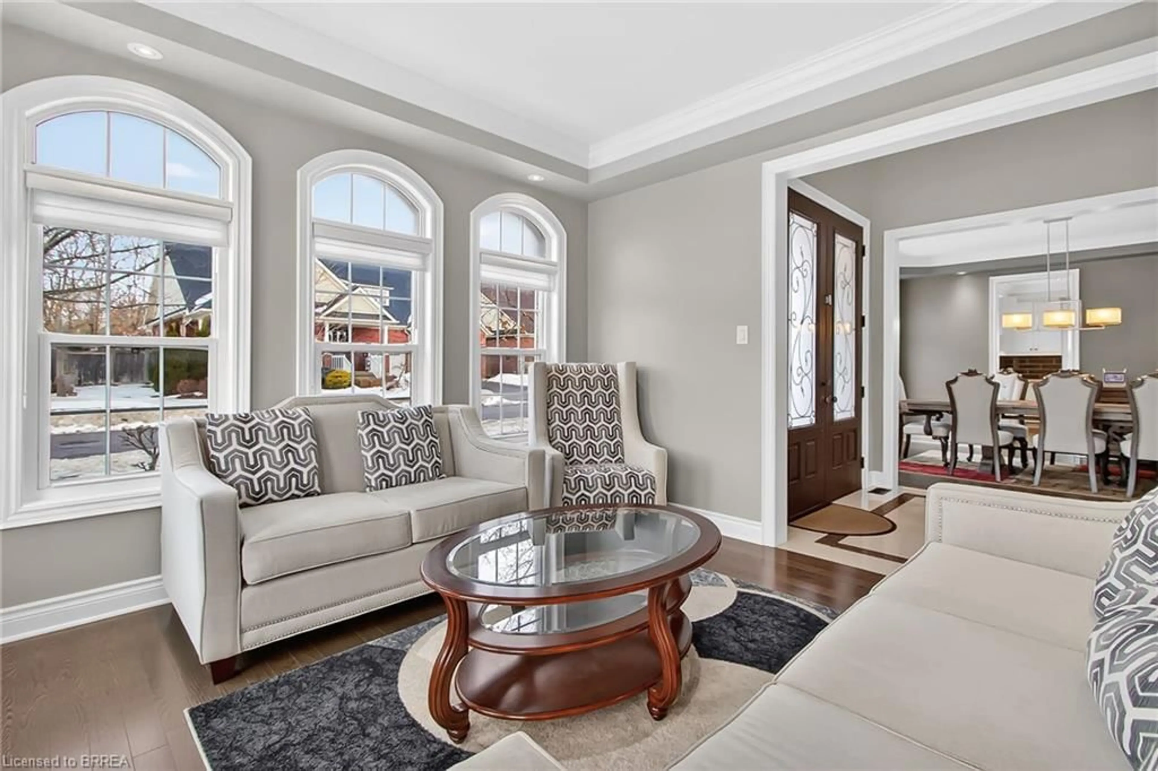 Living room with furniture, unknown for 43 Mccandless Crt, Caledon East Ontario L7C 3R6