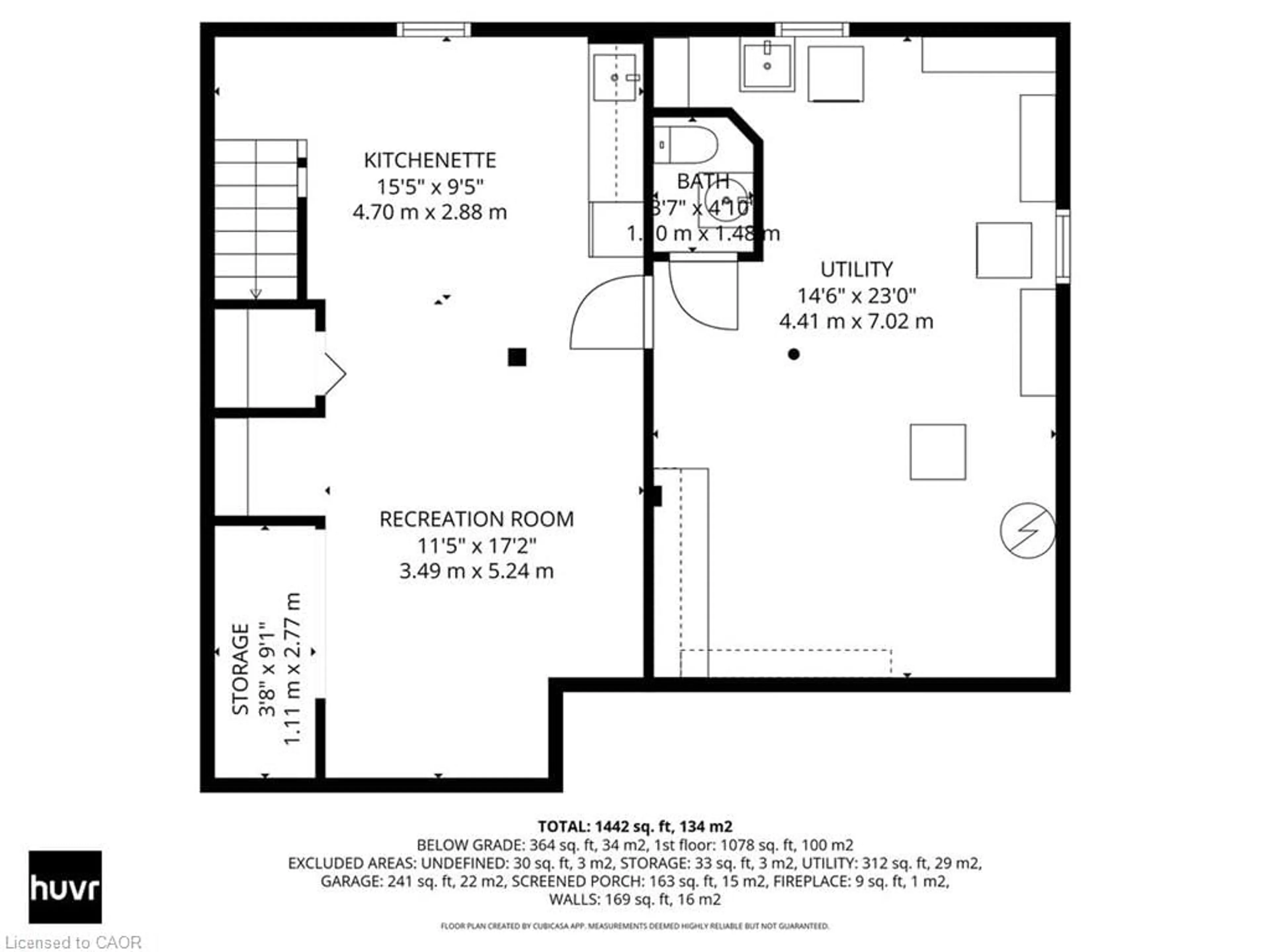 Floor plan for 1509 Haist St, Fonthill Ontario L0S 1E0