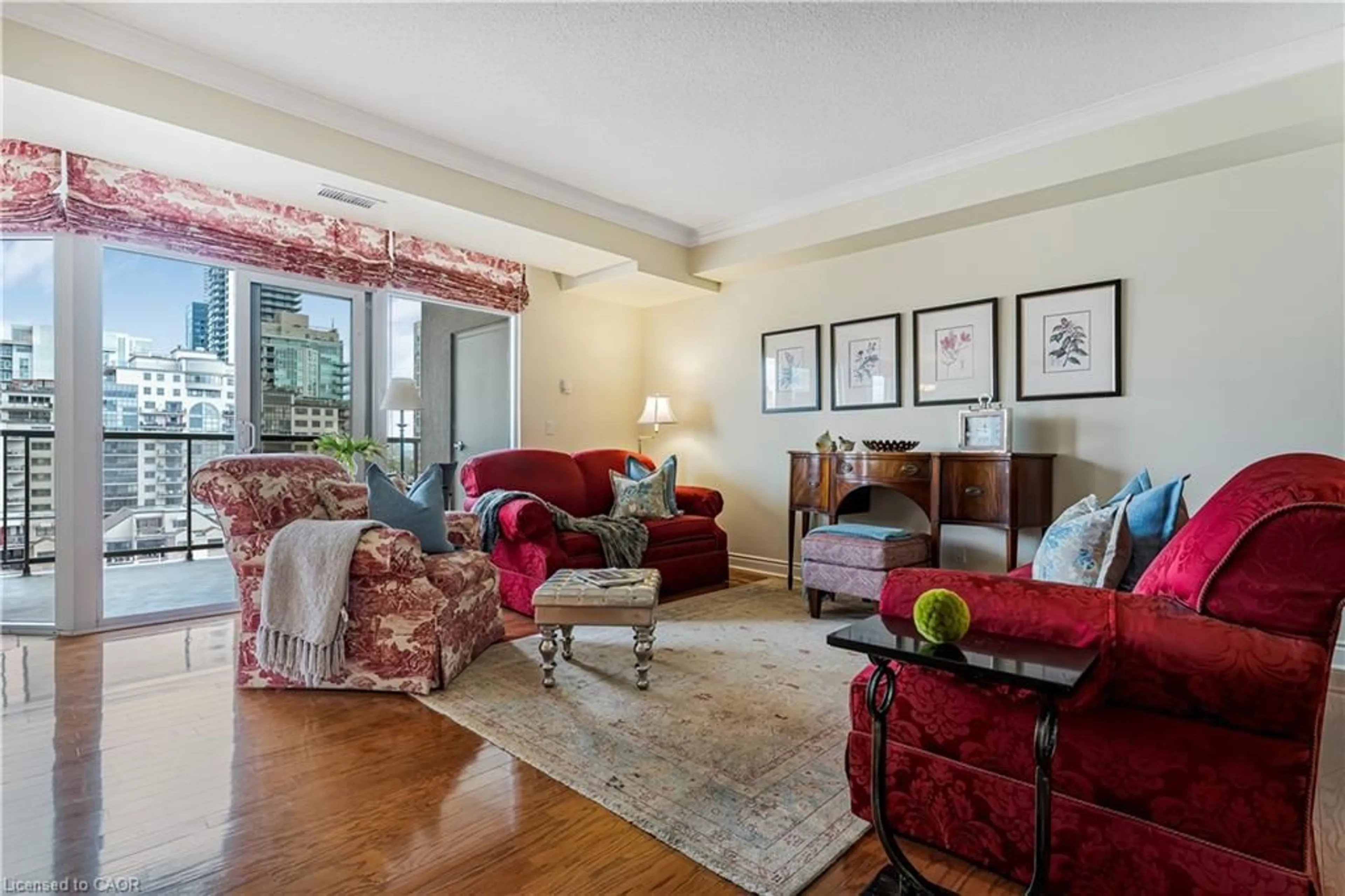 Living room with furniture, unknown for 1477 Lakeshore Rd #702, Burlington Ontario L7S 1B5