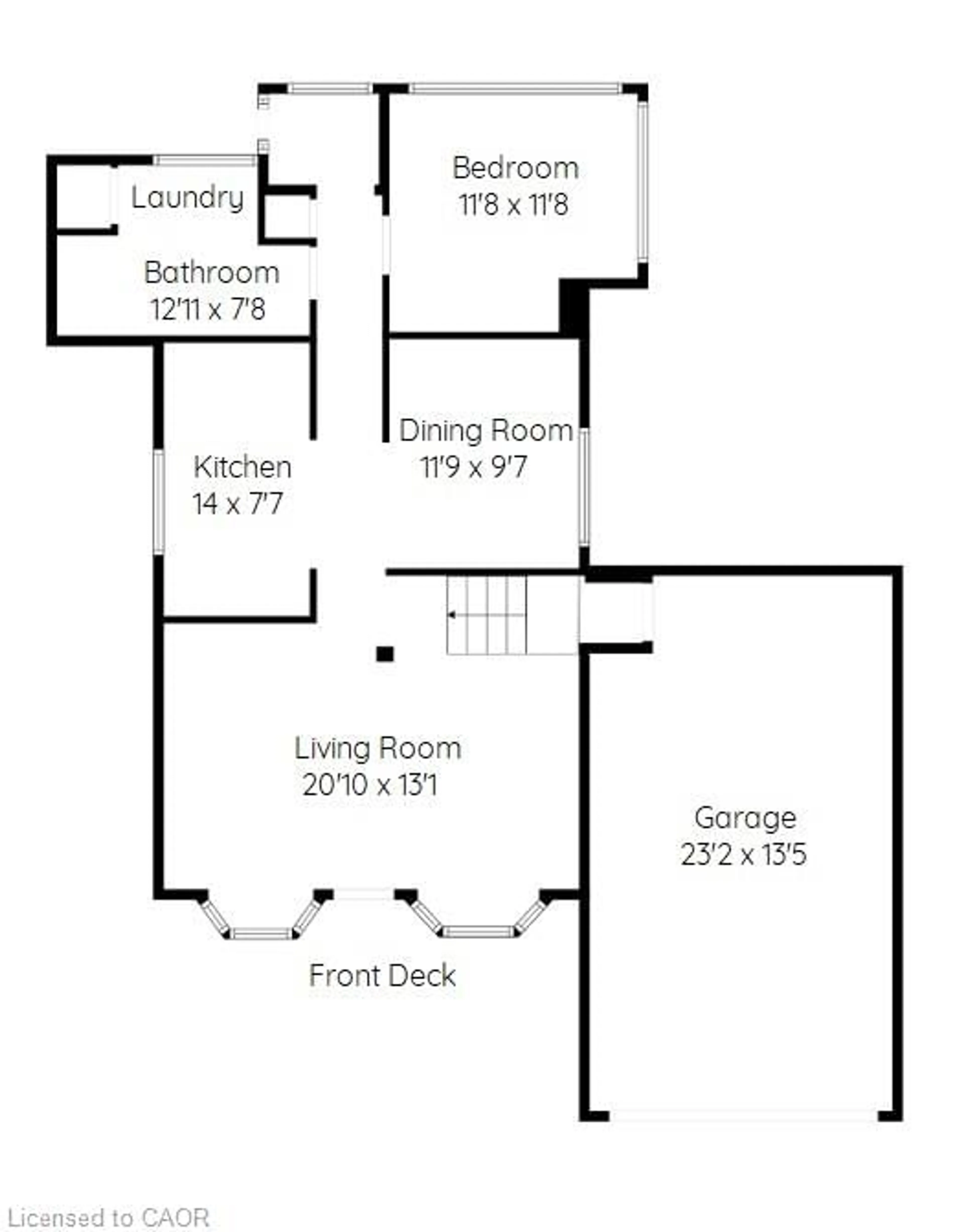Floor plan for 57 12th Concession Rd #1, Freelton Ontario L8B 1C4