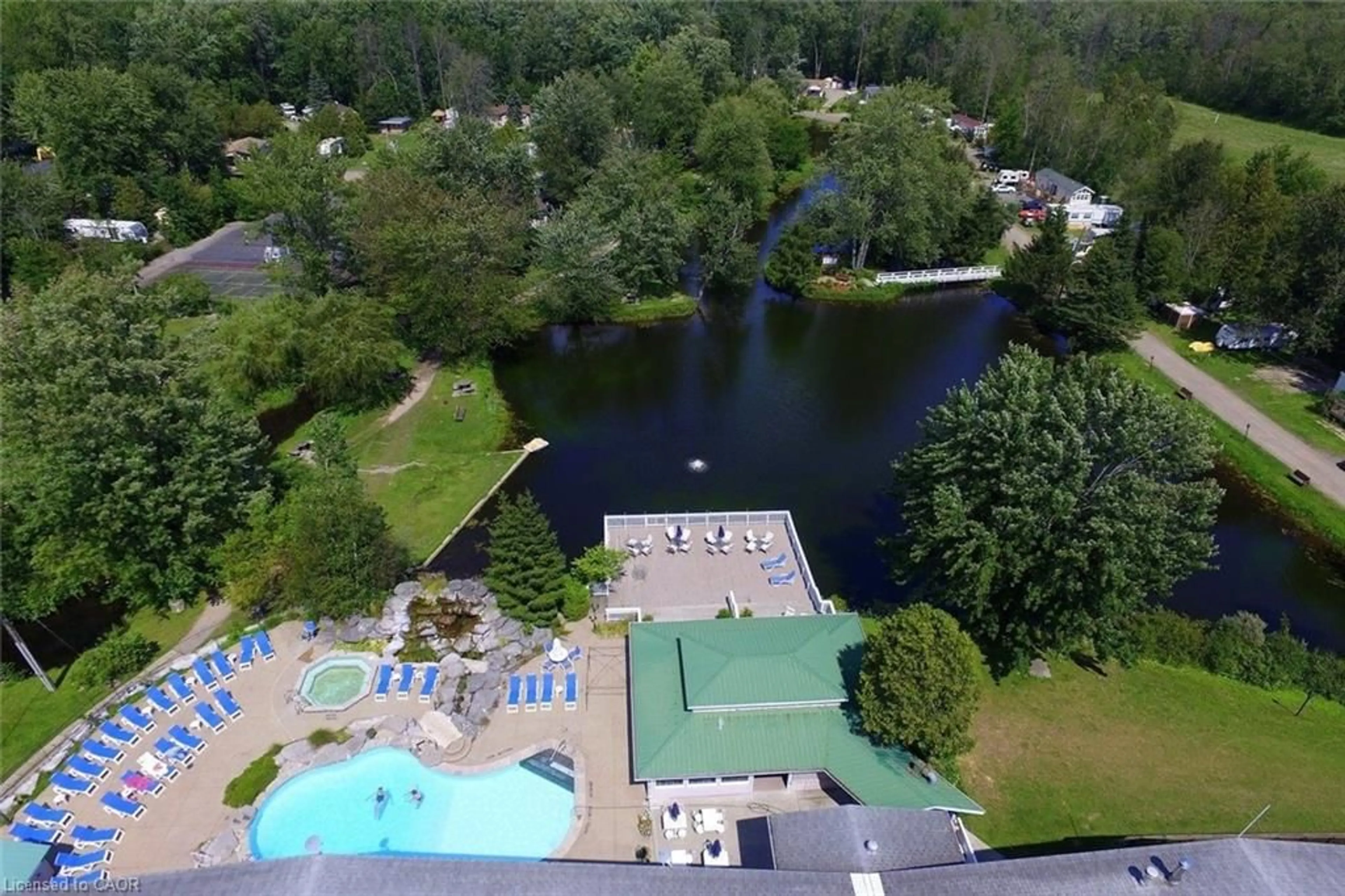 A pic from outside/outdoor area/front of a property/back of a property/a pic from drone, water/lake/river/ocean view for 57 12th Concession Rd #1, Freelton Ontario L8B 1C4