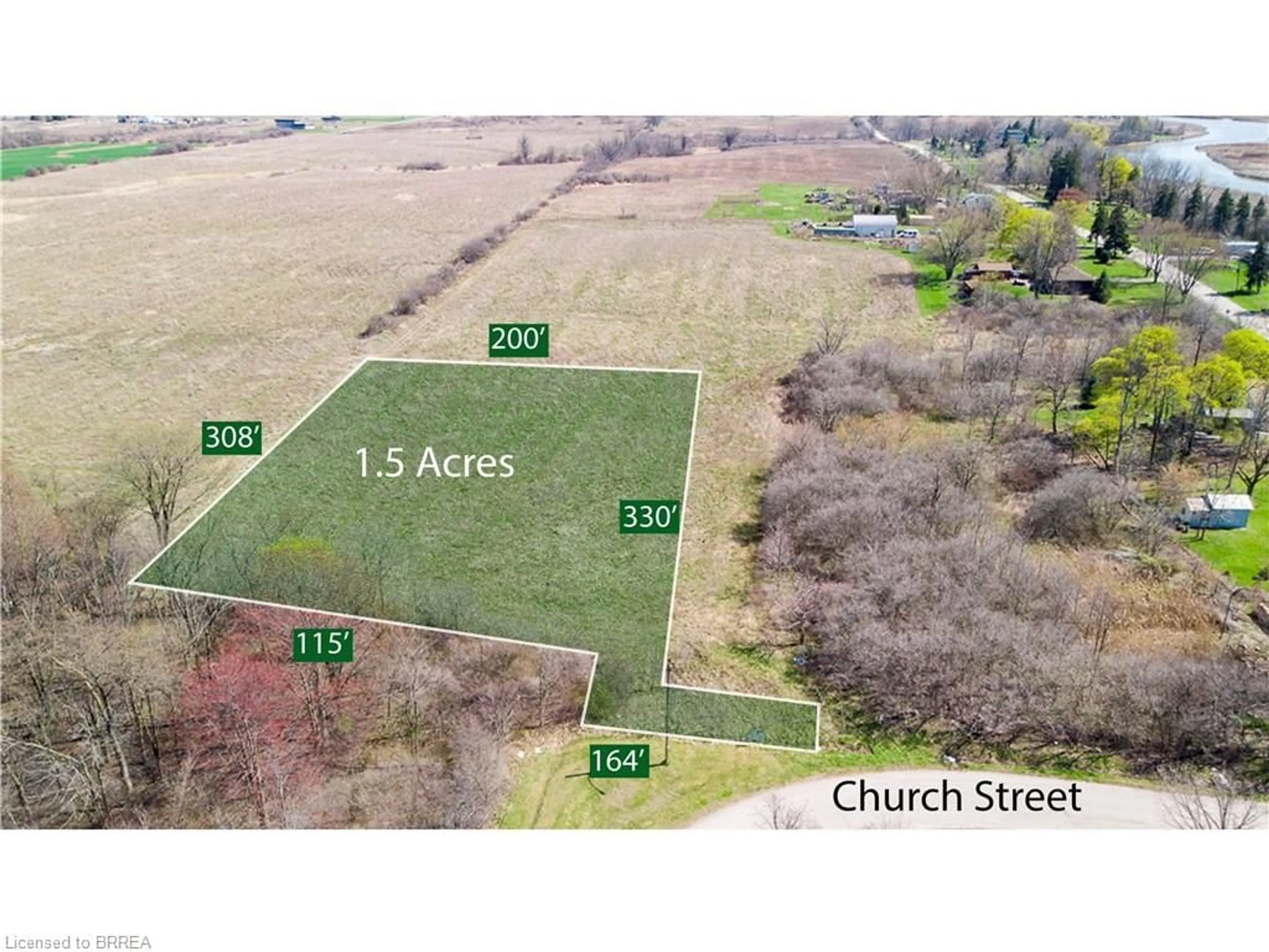 A pic from outside/outdoor area/front of a property/back of a property/a pic from drone, street for 2001 Church St, Nanticoke Ontario N0A 1L0