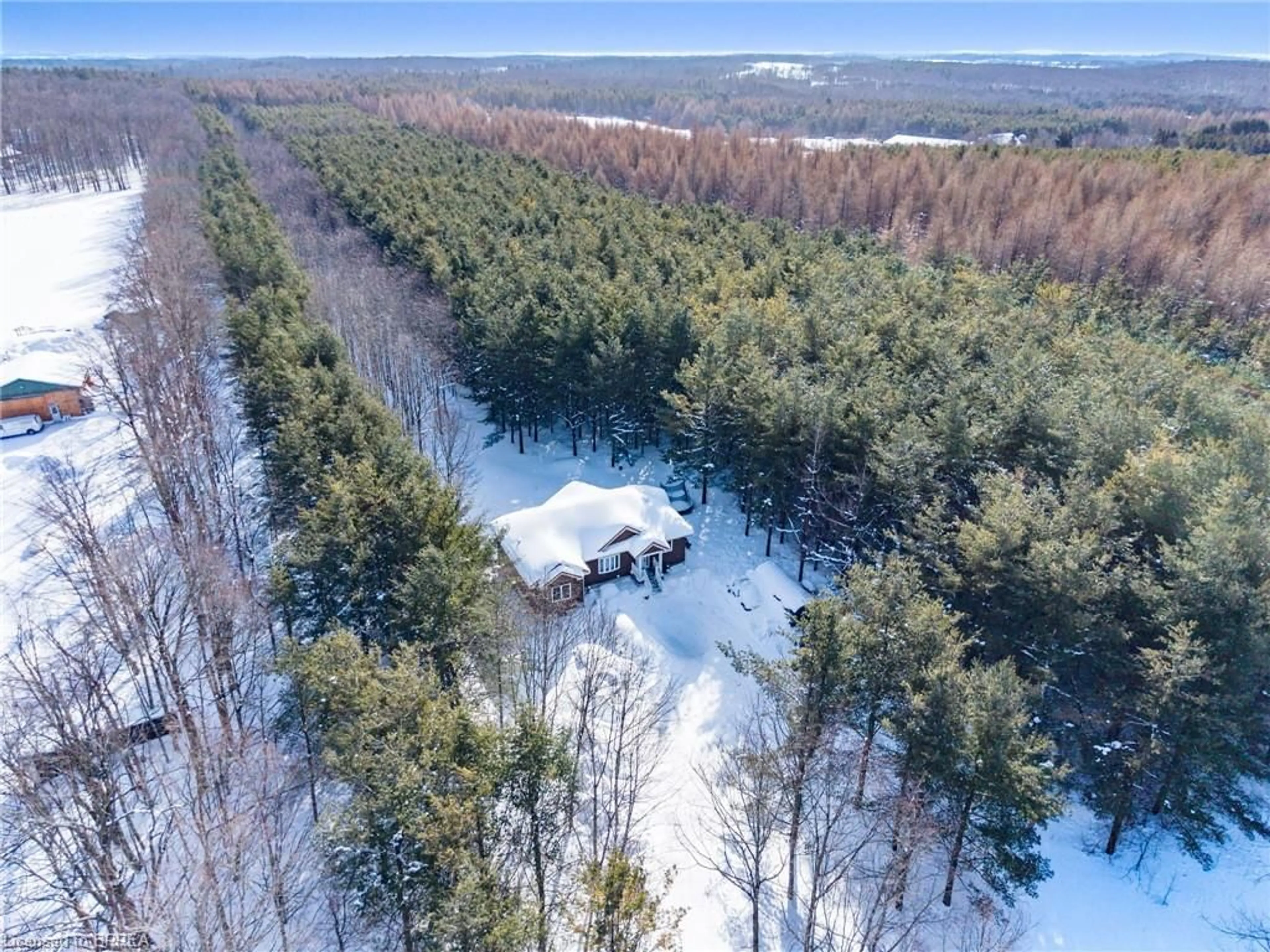 A pic from outside/outdoor area/front of a property/back of a property/a pic from drone, forest/trees view for 9341 9 Sideroad, Erin Ontario L7J 2L8