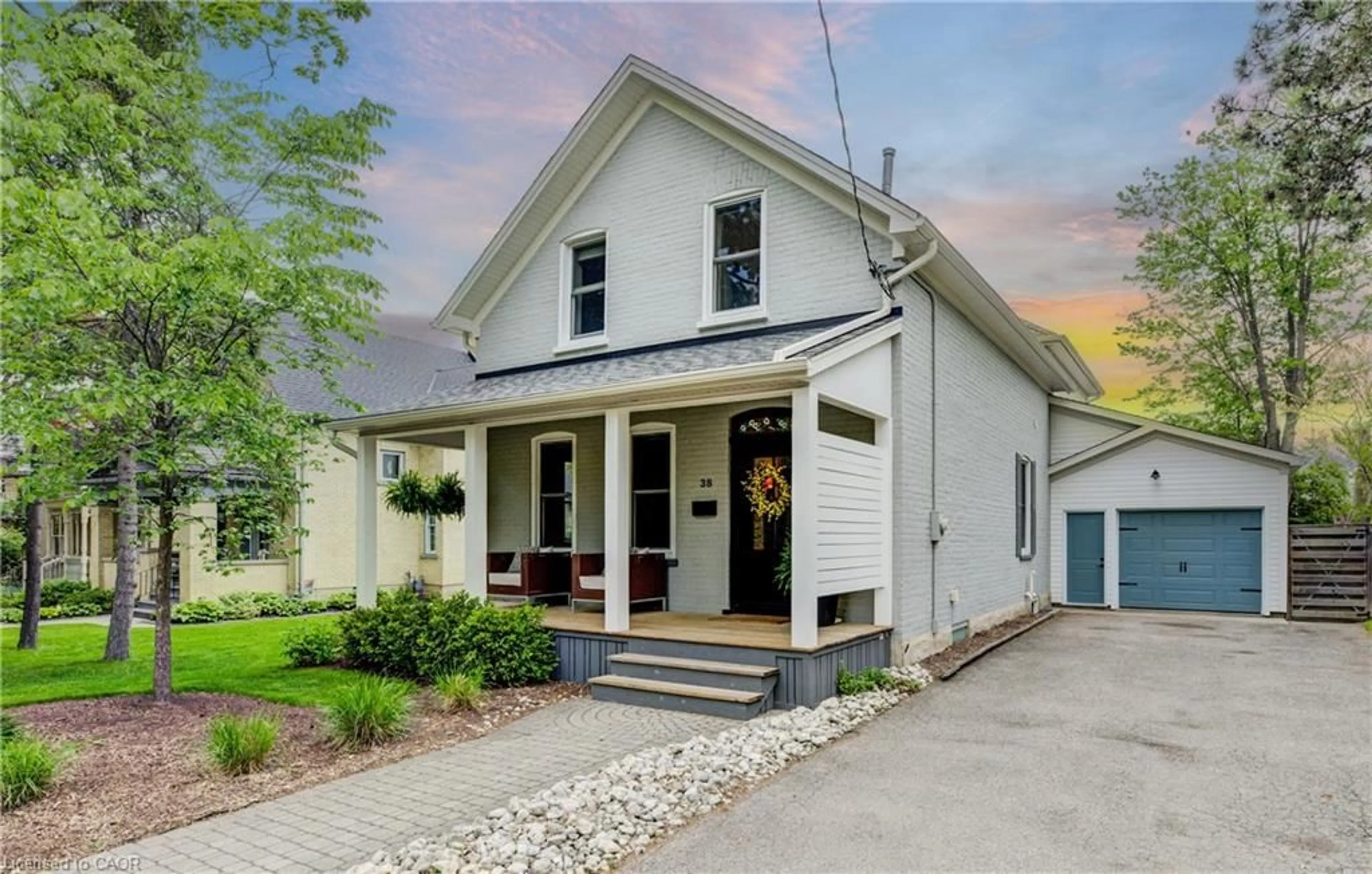 Home with vinyl exterior material, street for 38 Euclid Ave, Waterloo Ontario N2L 1Z3