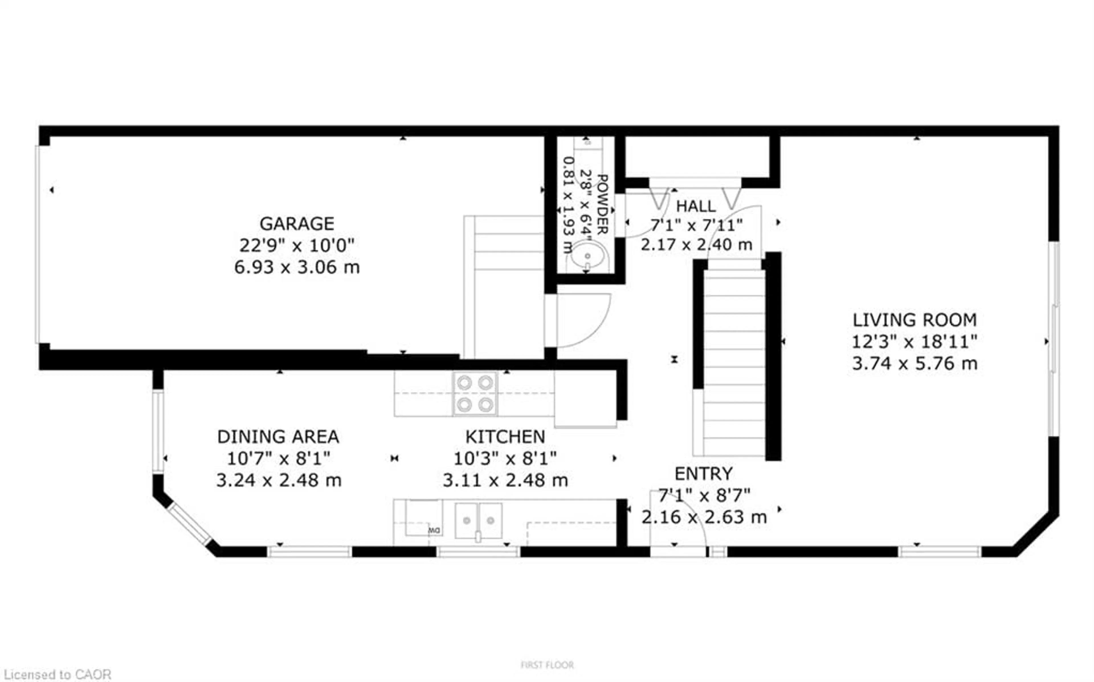 Floor plan for 361 Arkell Rd #1, Guelph Ontario N1L 1E5