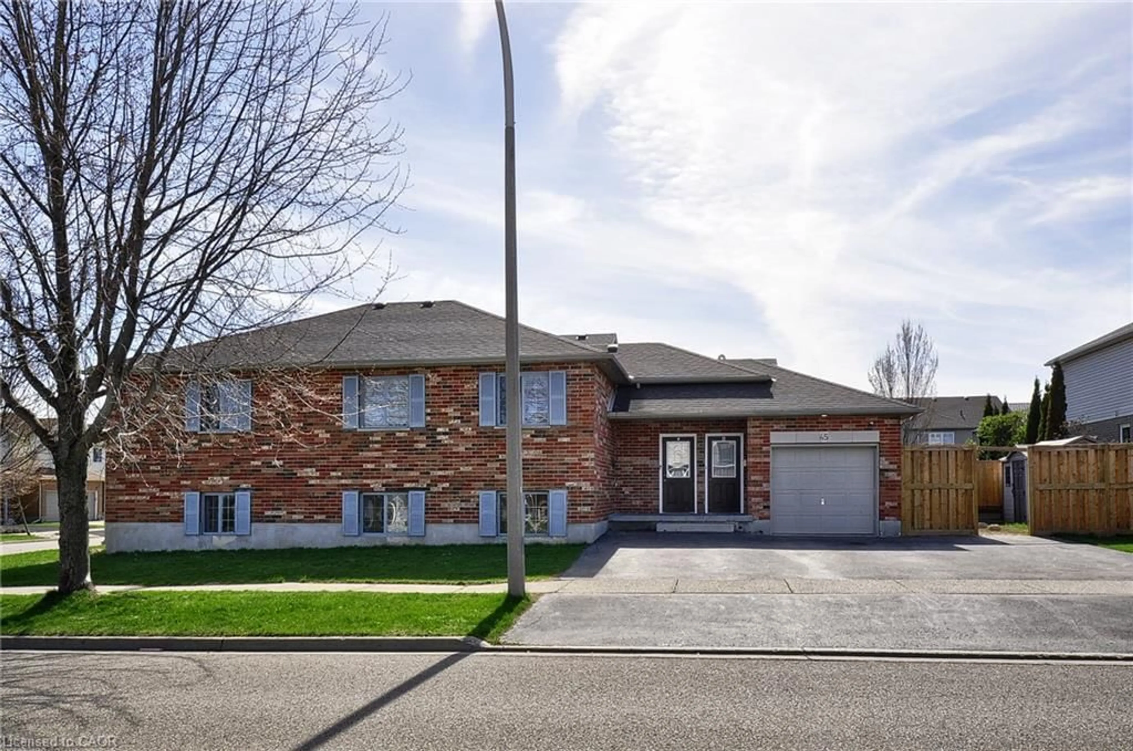 Home with brick exterior material, street for 45 Highgate Rd, Kitchener Ontario N2N 3P5