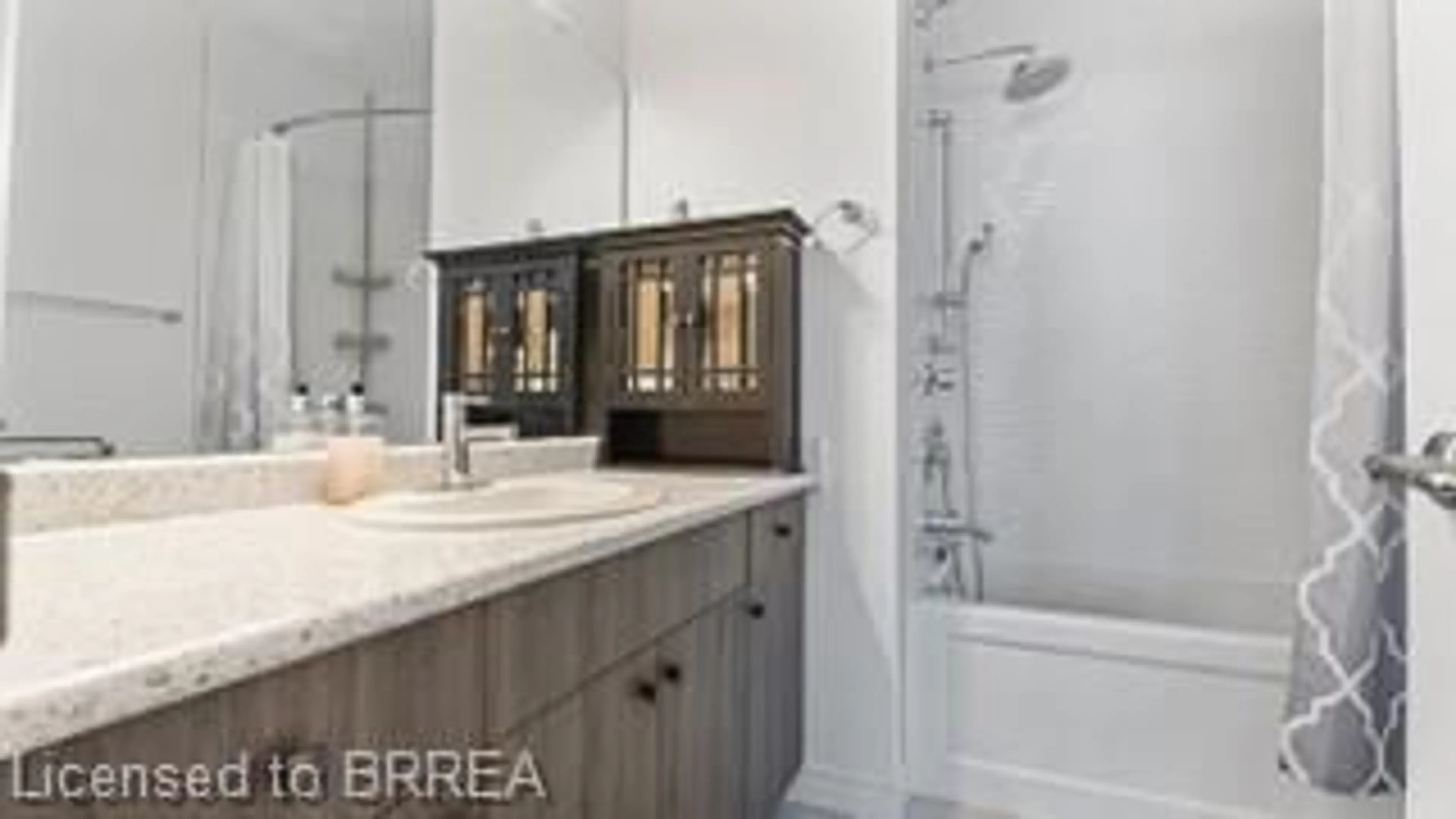 Contemporary bathroom, ceramic/tile floor for 14 Lydia Lane, Paris Ontario N3L 0H5