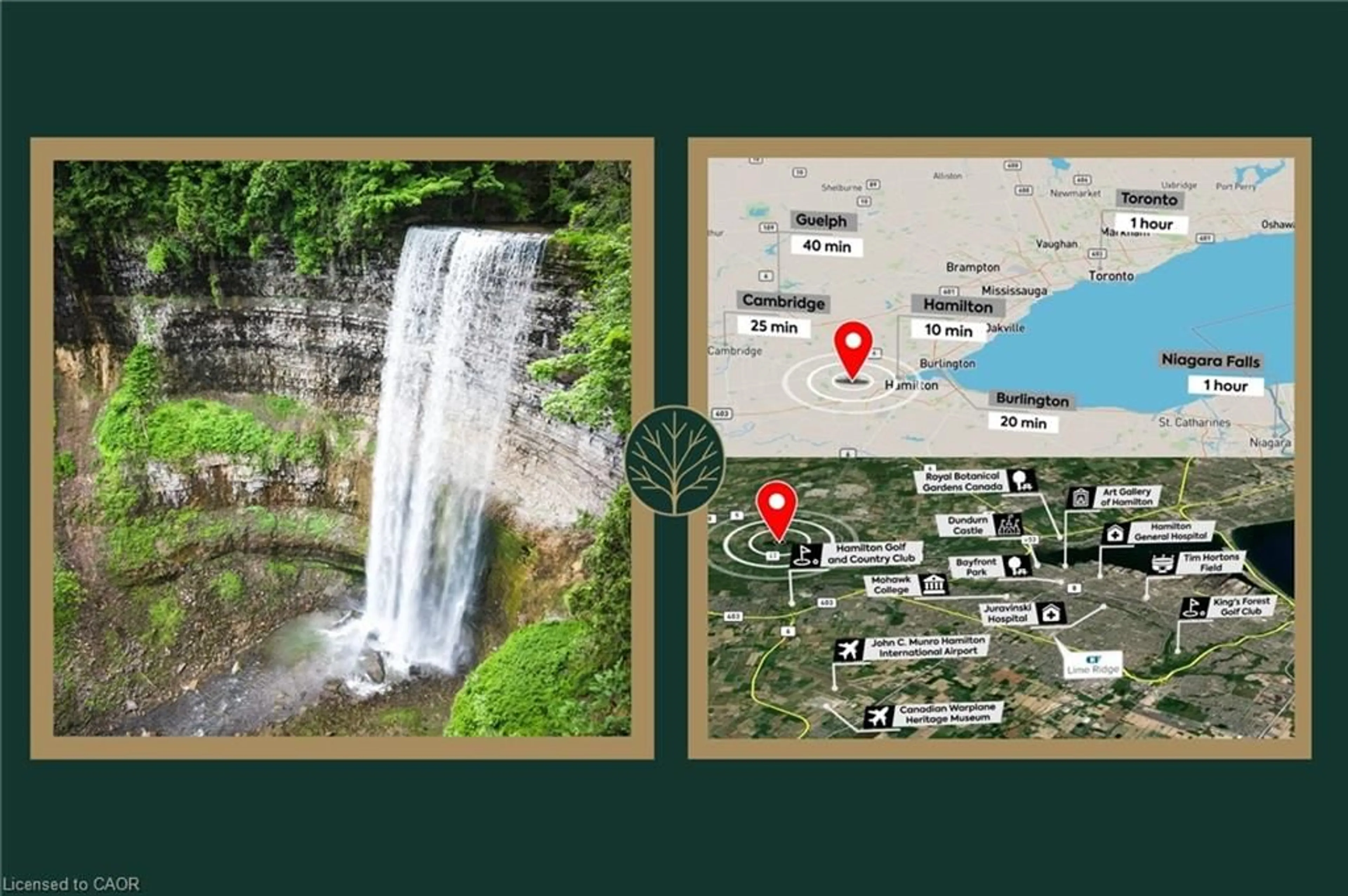 Picture of a map for 200 Highway 8 #1 LOT, Flamborough Ontario L9H 5E1