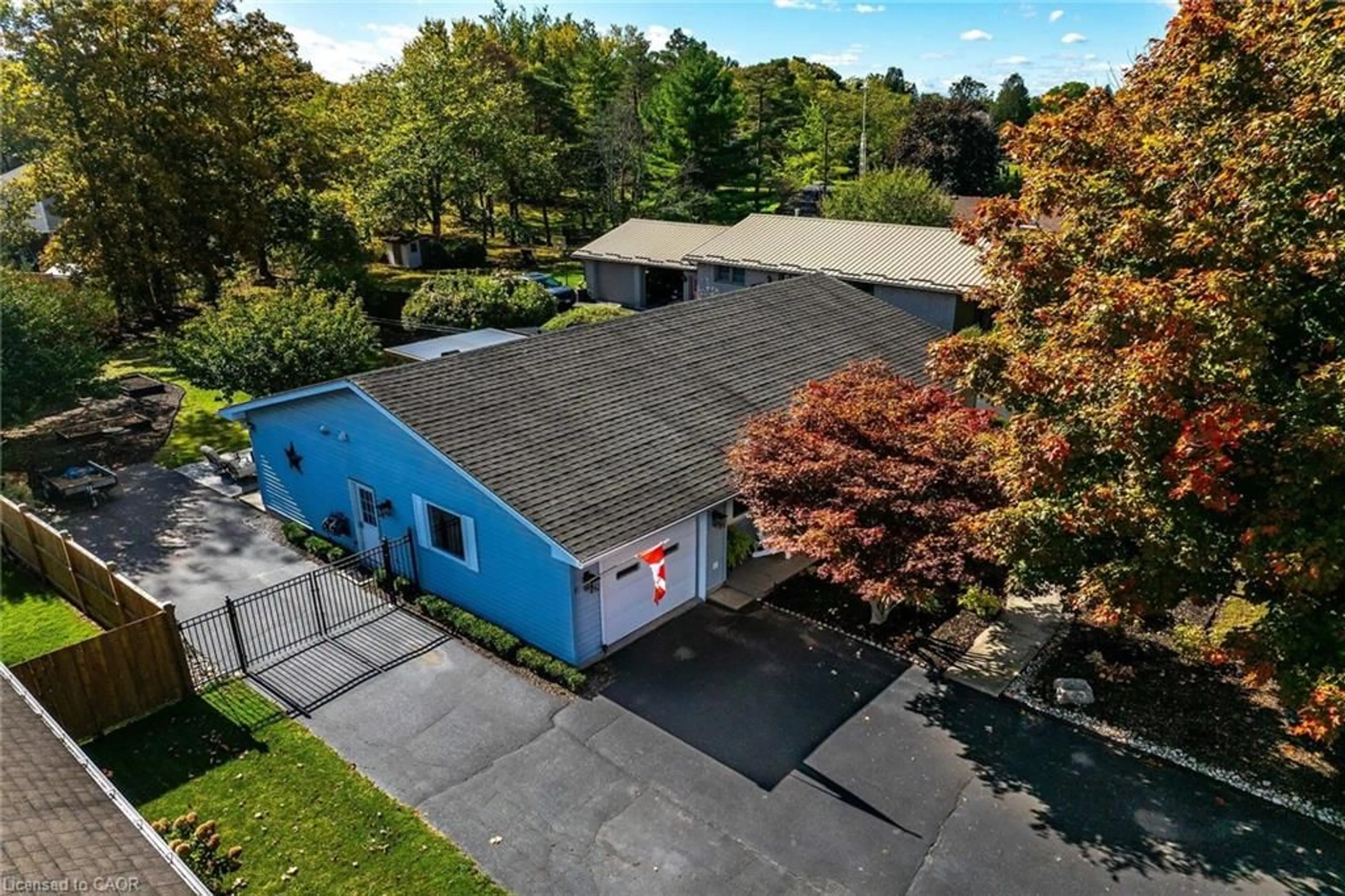 A pic from outside/outdoor area/front of a property/back of a property/a pic from drone, street for 92 Dover Mills Rd, Port Dover Ontario N0A 1N1