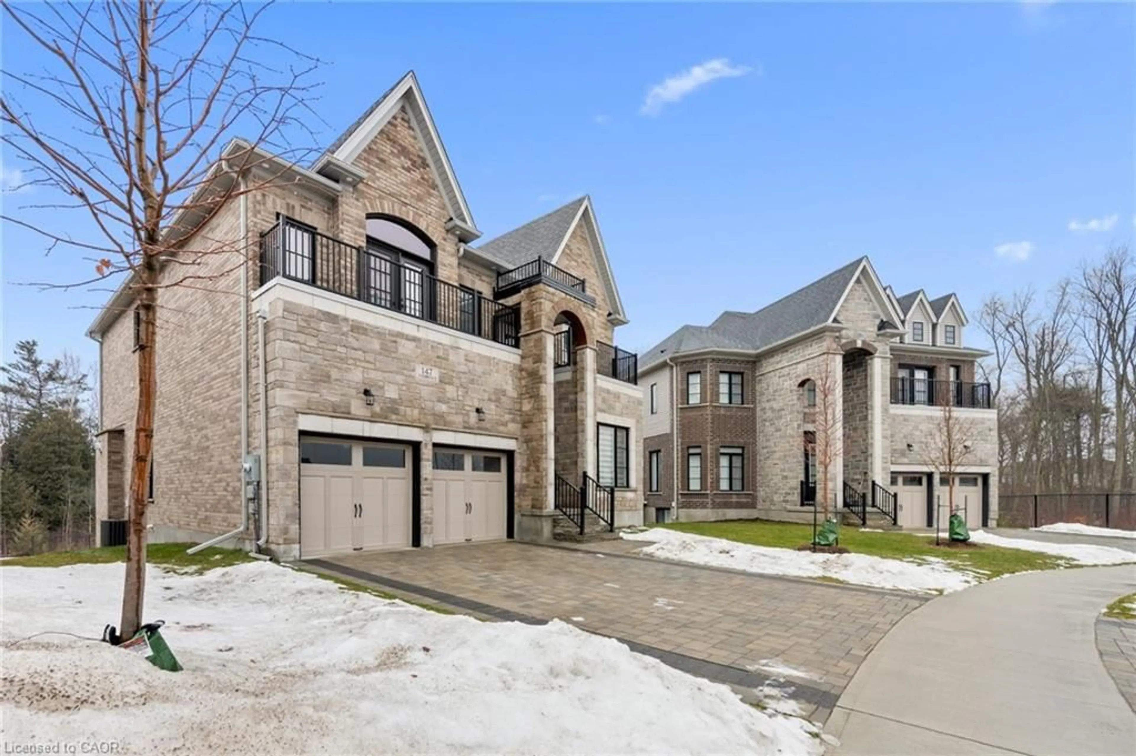 Home with brick exterior material, street for 147 Ambrous Cres, Guelph Ontario N1G 0E4