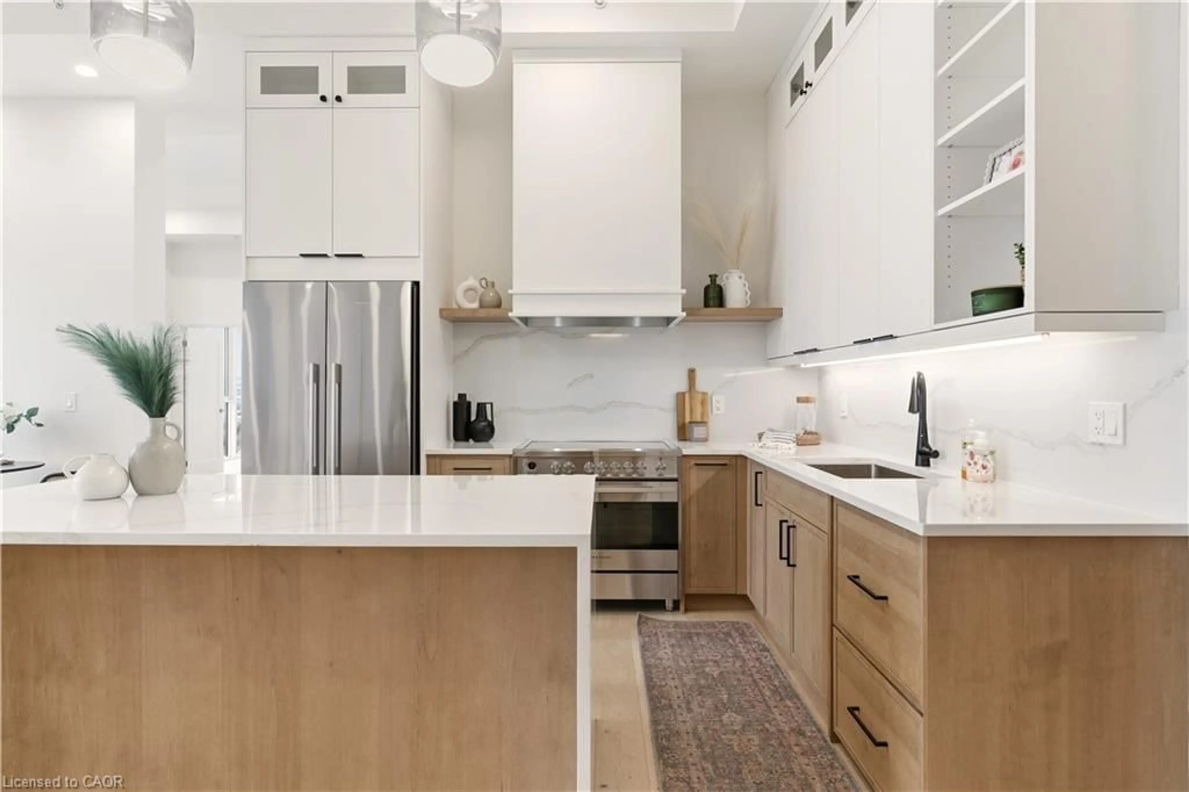 Contemporary kitchen, ceramic/tile floor for 500 Brock Ave #2101, Burlington Ontario L7S 0A5