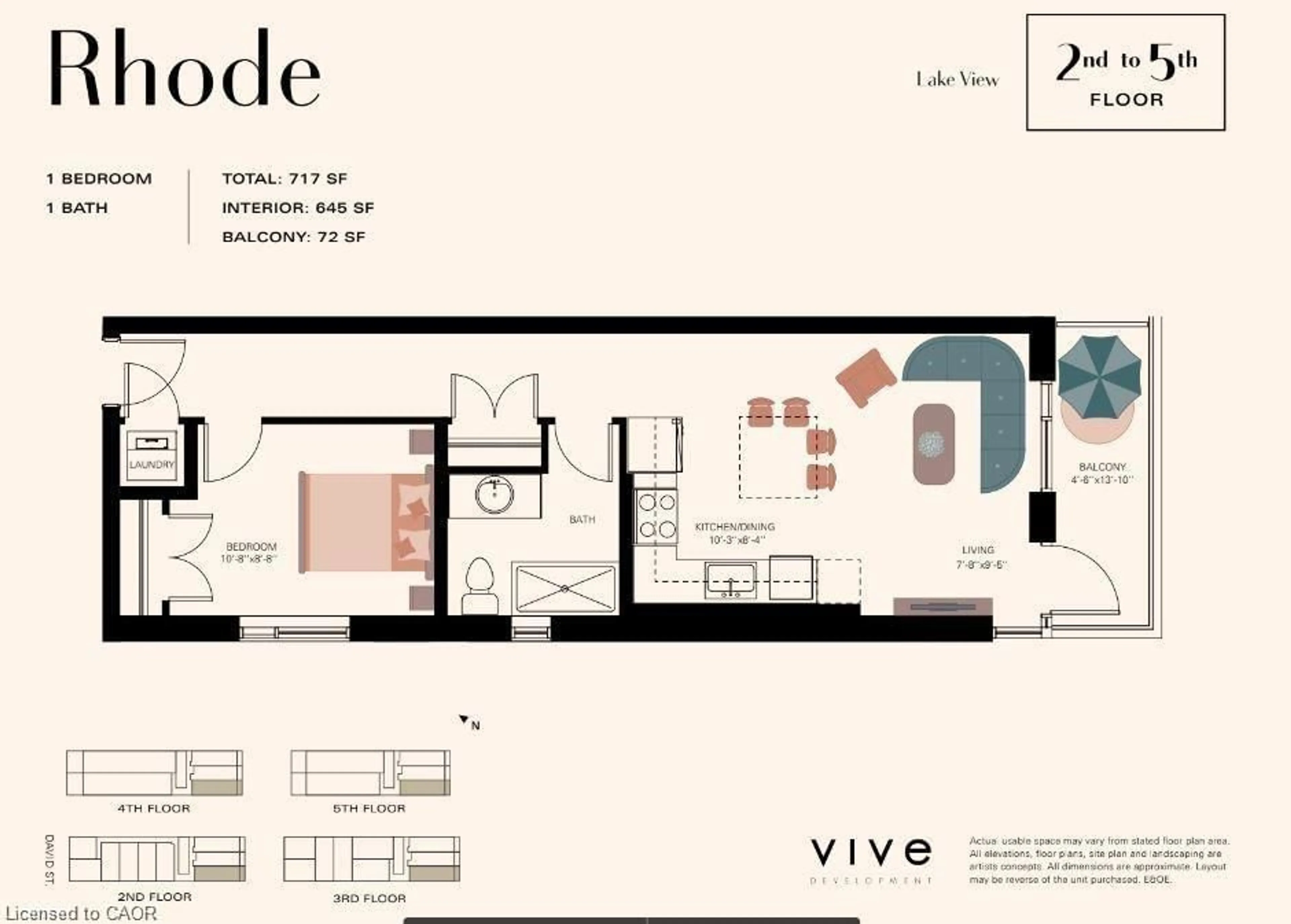 Floor plan for 51 David St #201, Kitchener Ontario N2G 0E8