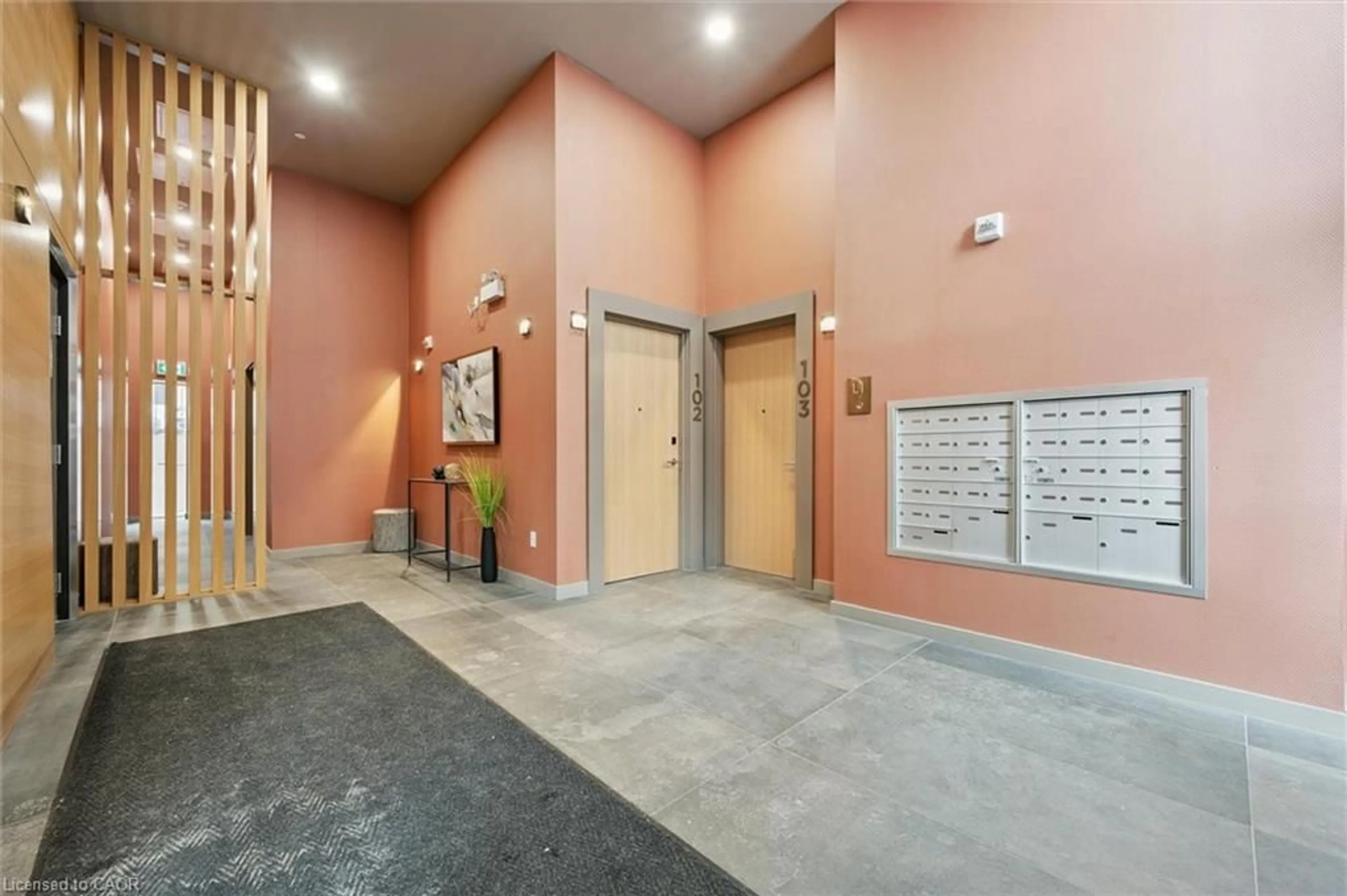 Indoor foyer for 51 David St #201, Kitchener Ontario N2G 0E8