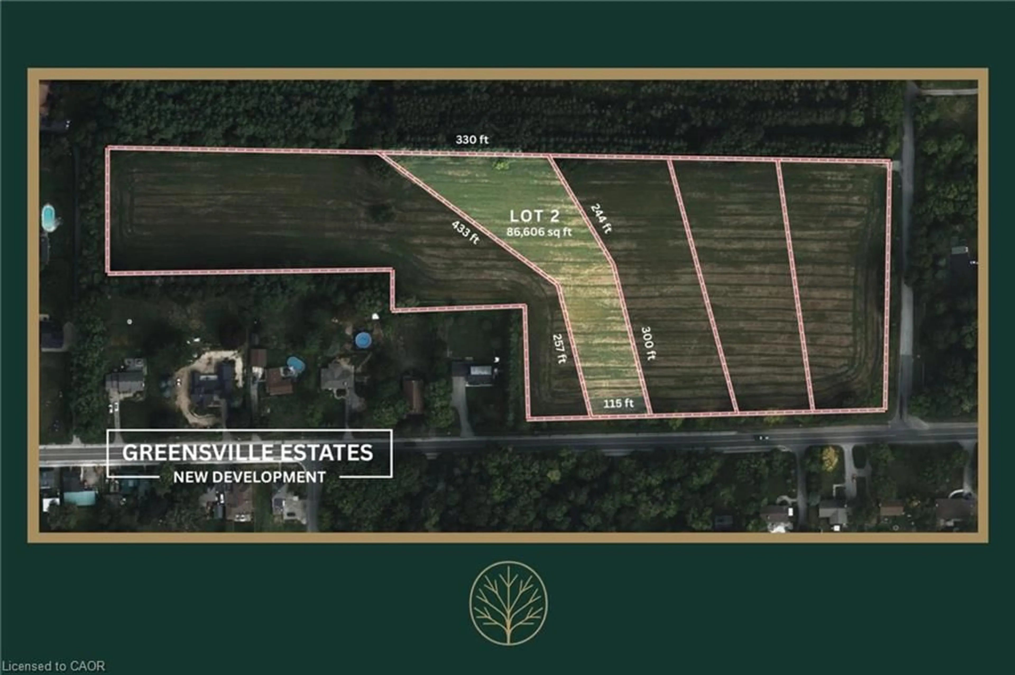 A pic from outside/outdoor area/front of a property/back of a property/a pic from drone, unknown for 200 Highway 8 #2 LOT, Flamborough Ontario L9H 5E1