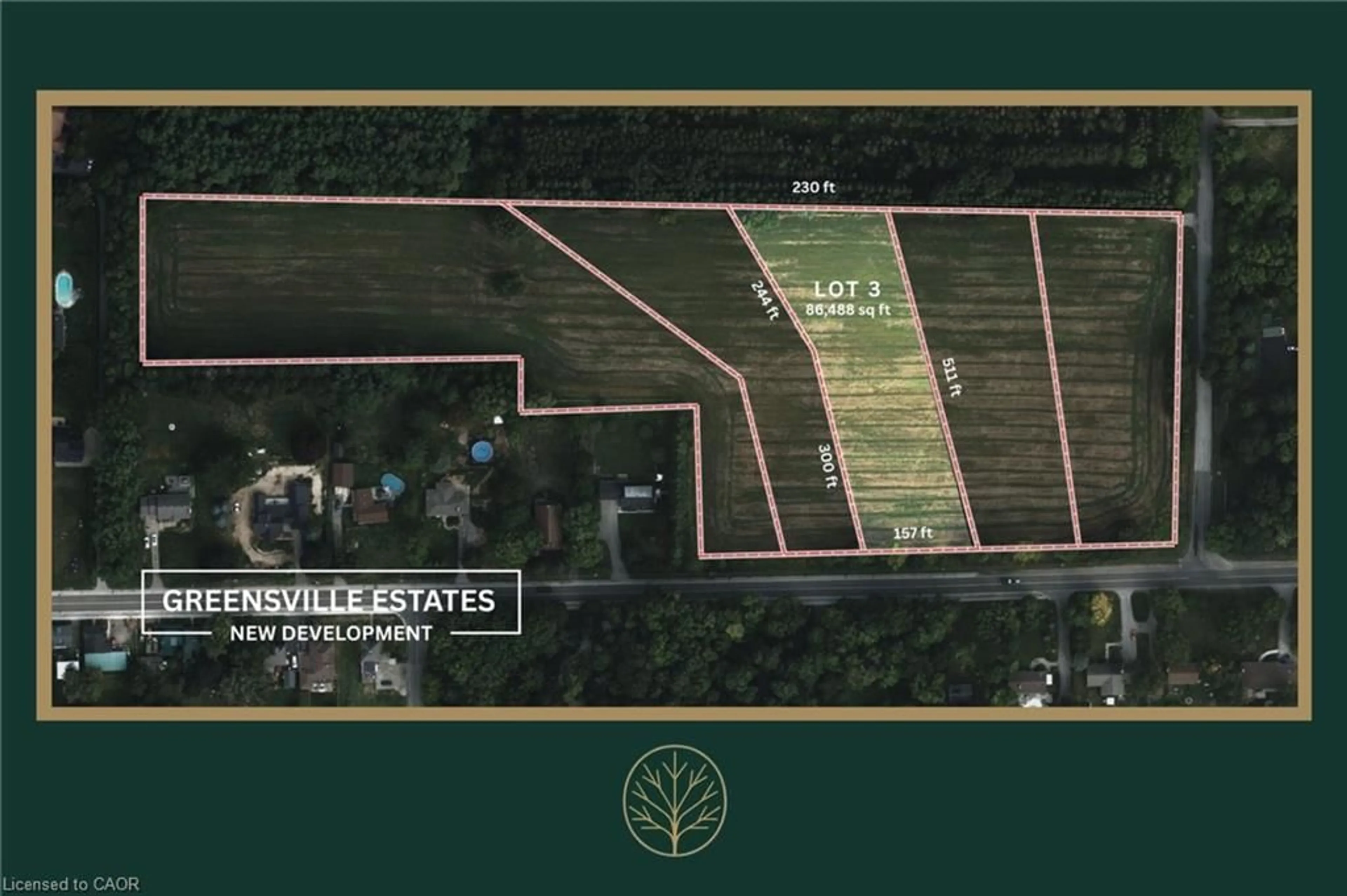 A pic from outside/outdoor area/front of a property/back of a property/a pic from drone, unknown for 200 Highway 8 #3 LOT, Flamborough Ontario L9H 5E1