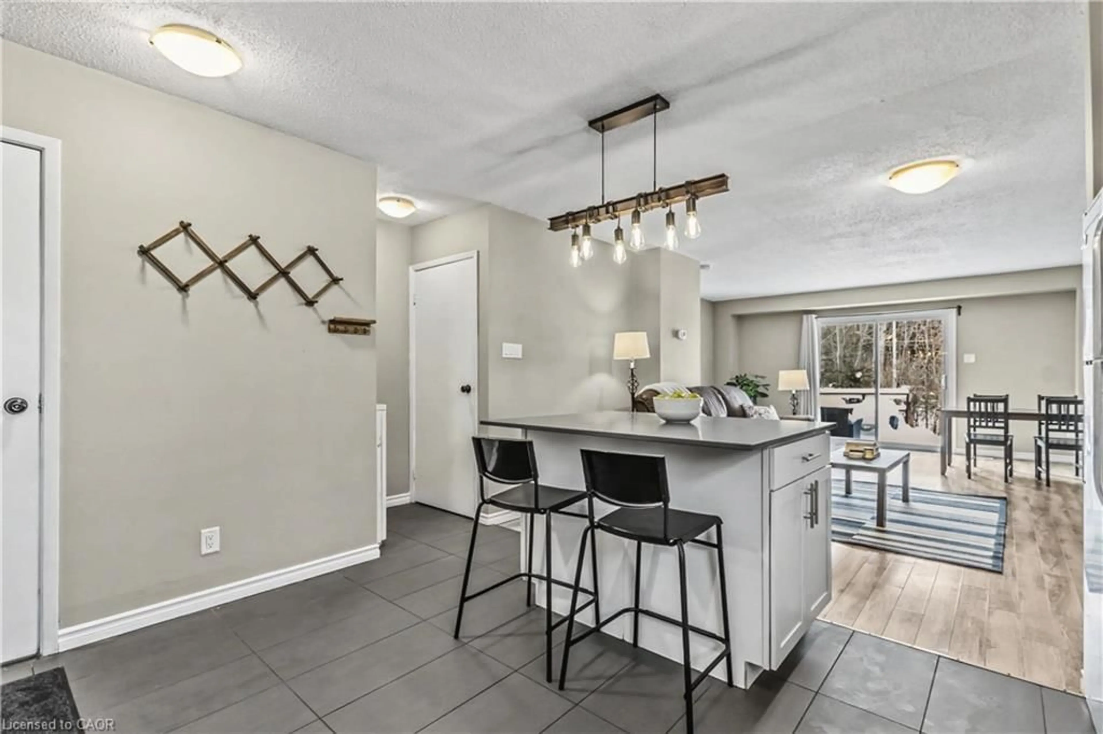 Open concept kitchen, ceramic/tile floor for 511 Quiet Pl #5, Waterloo Ontario N2L 5L6