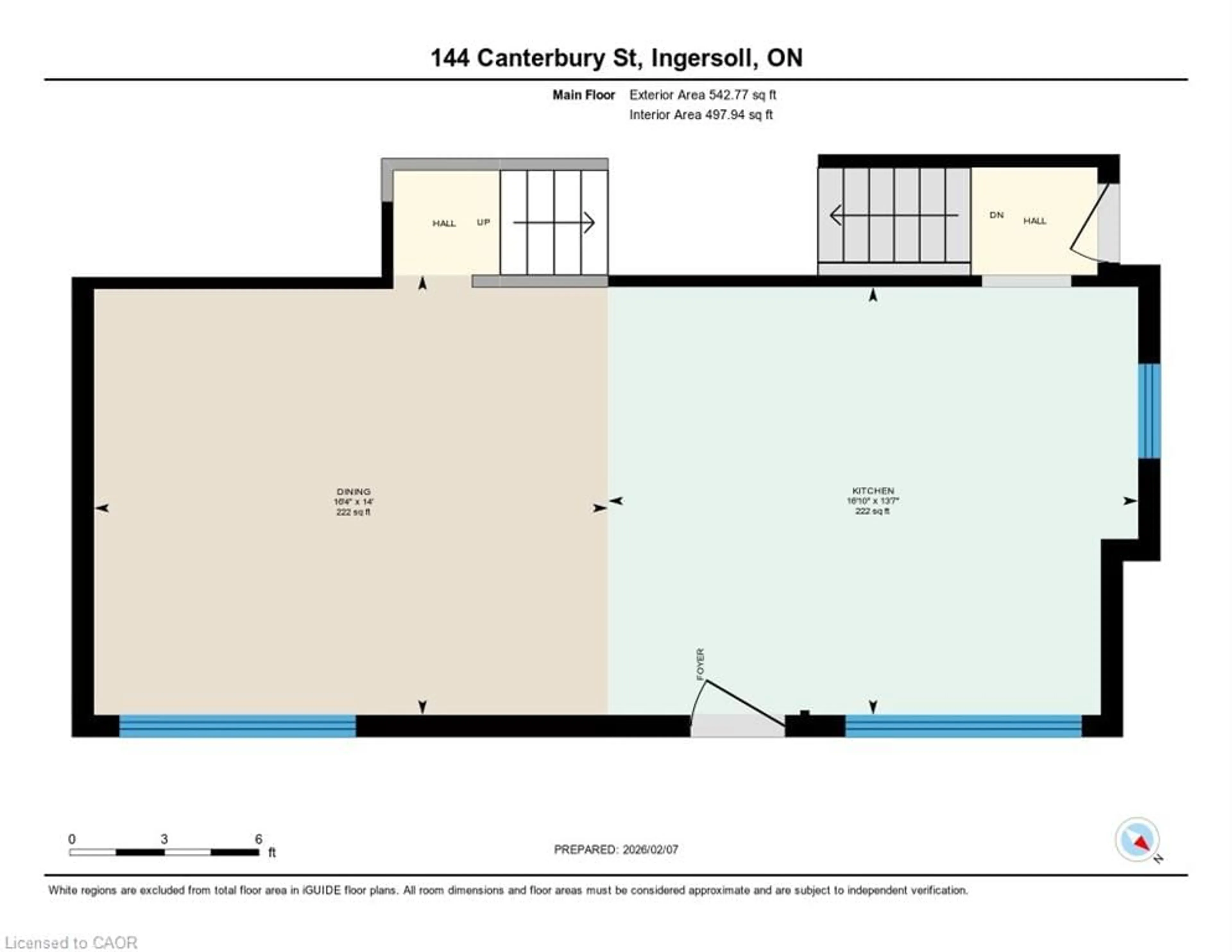 Floor plan for 144 Canterbury St, Ingersoll Ontario N5C 1C8