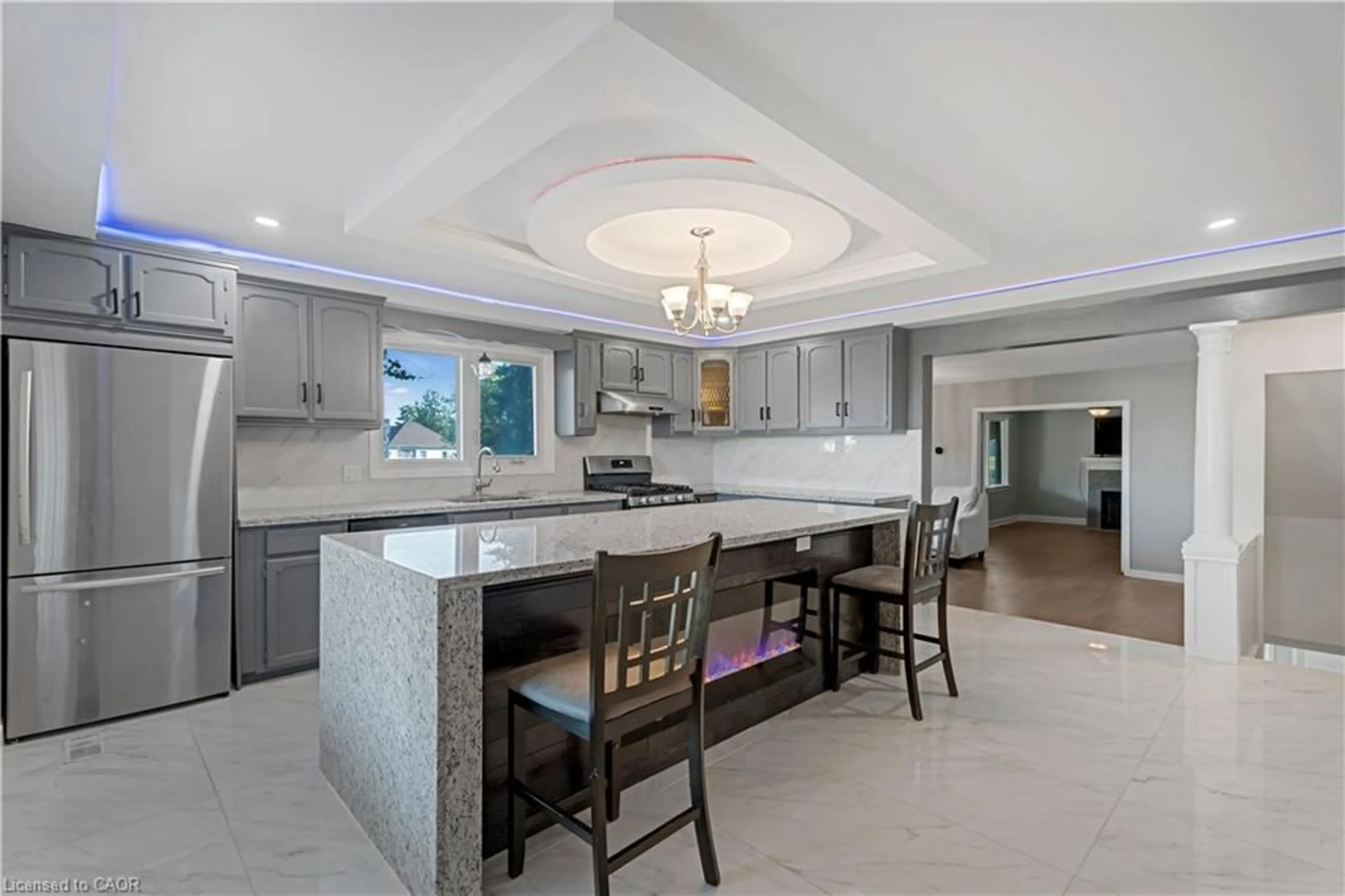 Open concept kitchen, ceramic/tile floor for 2865 Highway 3, Norfolk Ontario N3Y 4J9