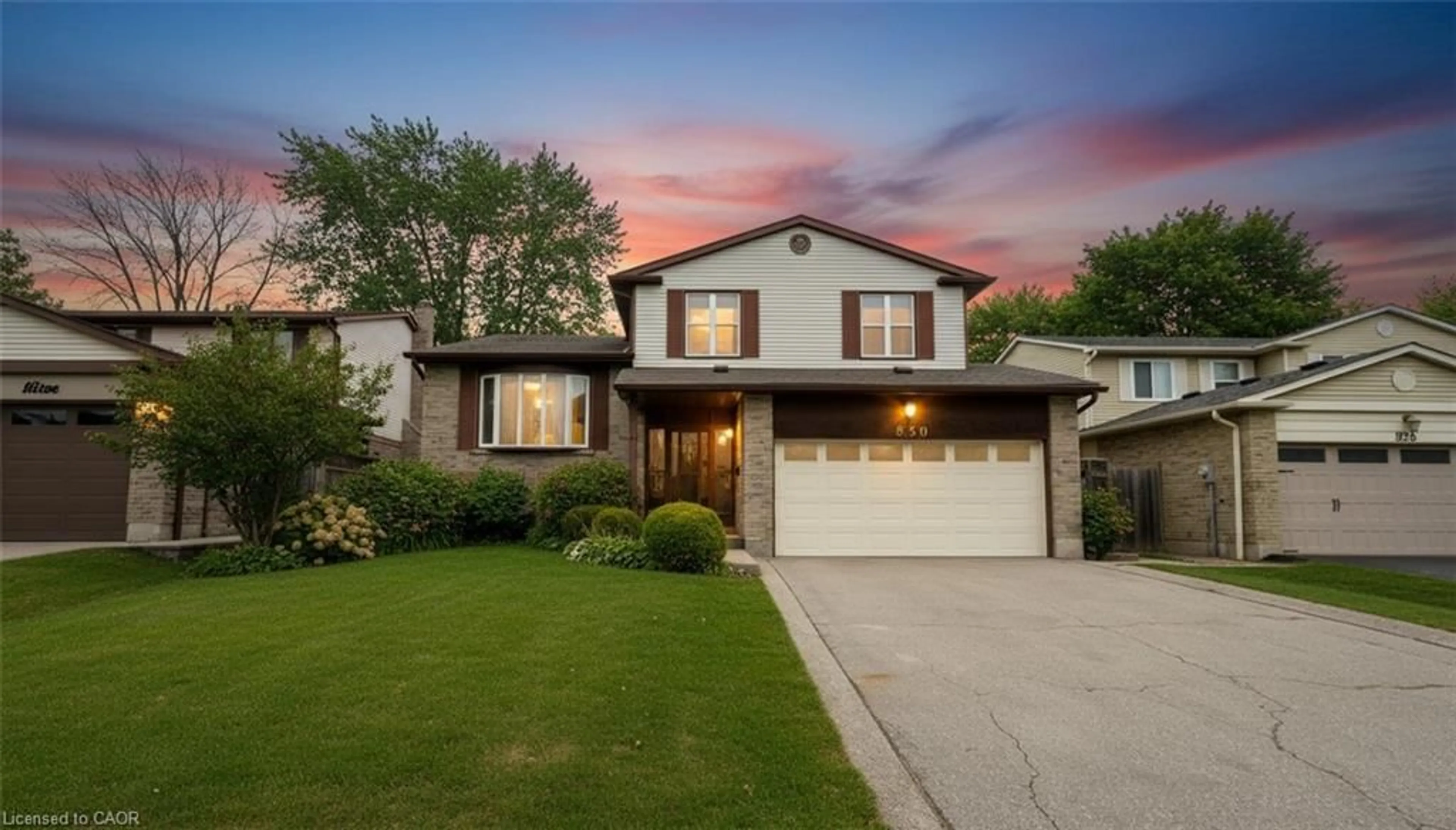 Home with brick exterior material, street for 830 Syer Dr, Milton Ontario L9T 4E3