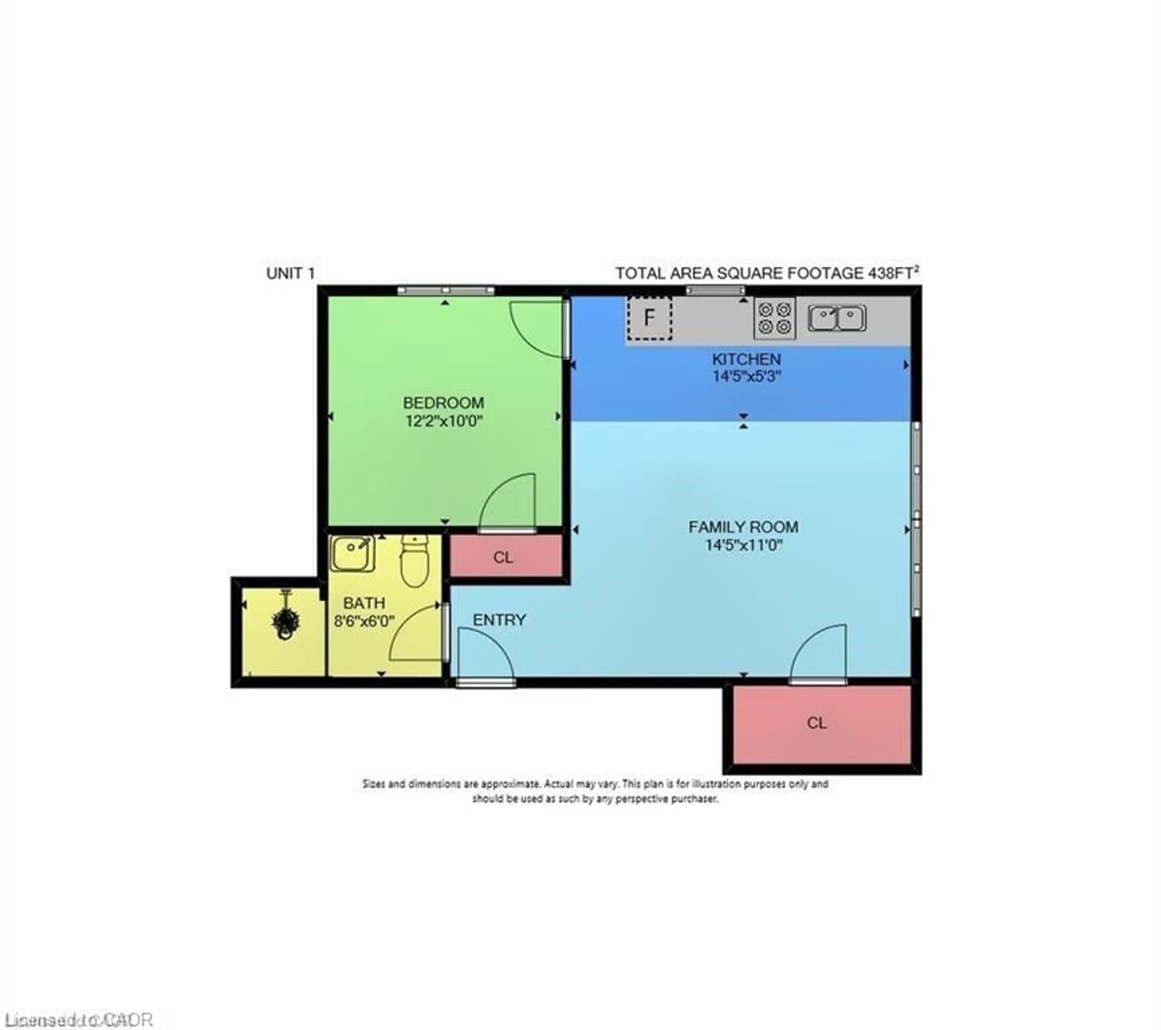 Floor plan for 1466 Main St #Upper 1, Hamilton Ontario L8K 1C6
