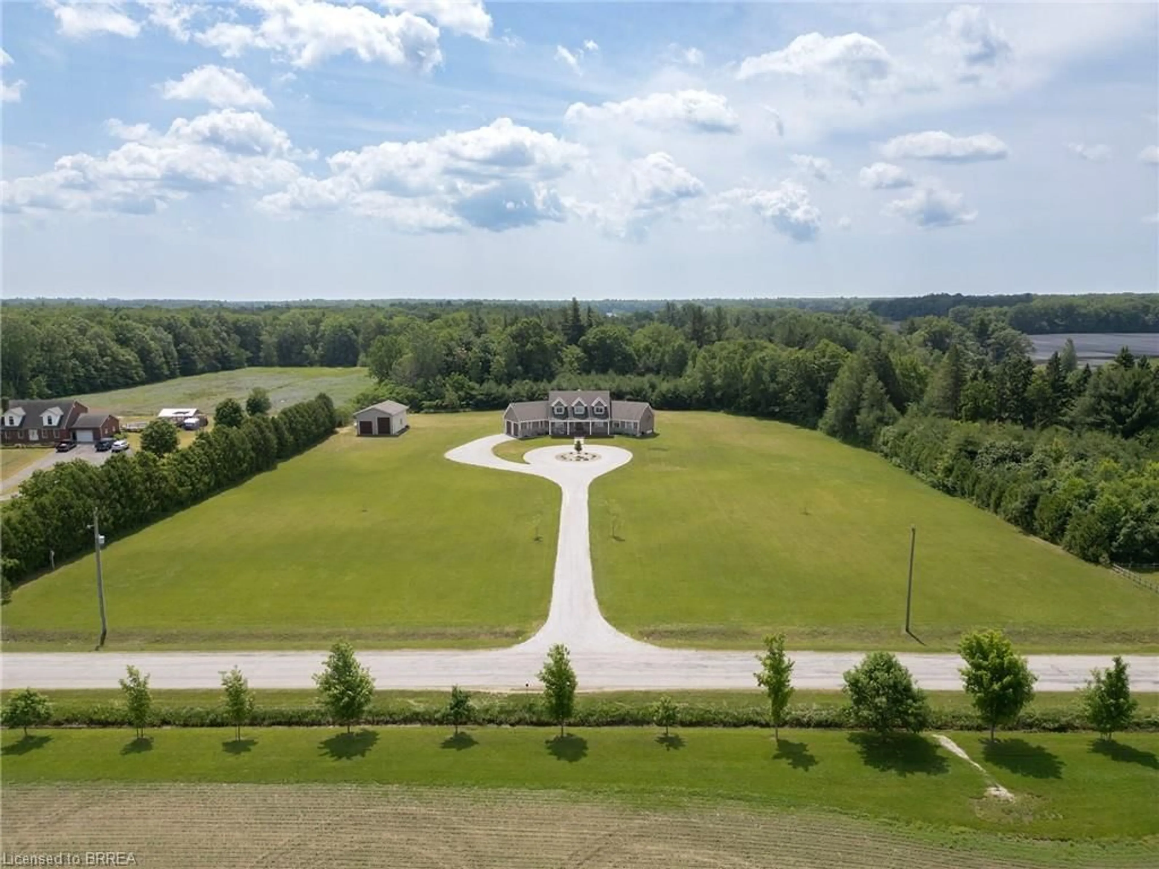 A pic from outside/outdoor area/front of a property/back of a property/a pic from drone, unknown for 792 Charlotteville Road 8, Simcoe Ontario N3Y 4K5