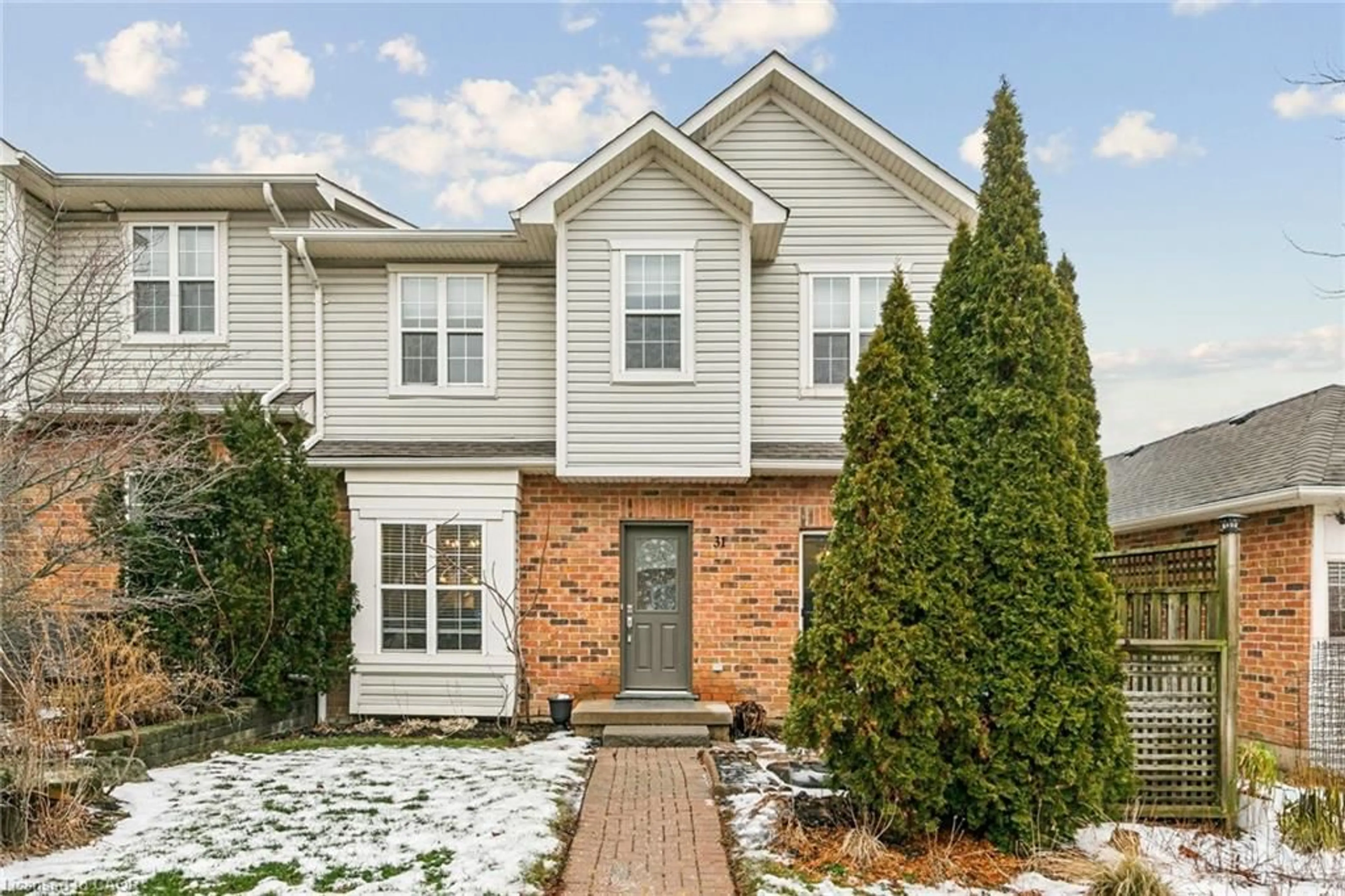 Home with brick exterior material, street for 1085 Harrogate Dr #31, Ancaster Ontario L9K 1R2