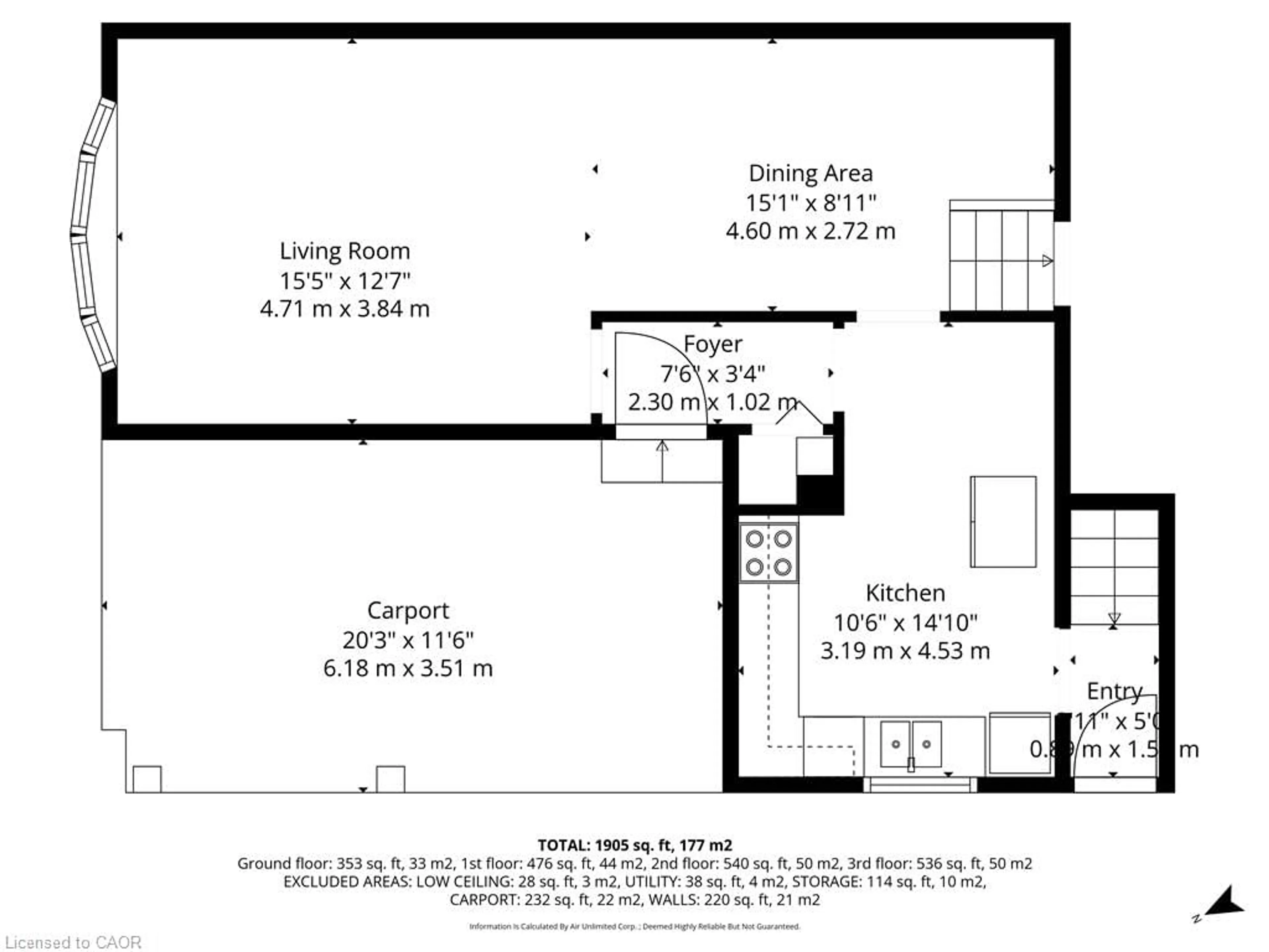 Floor plan for 61 Eastbury Dr, Stoney Creek Ontario L8E 2V8